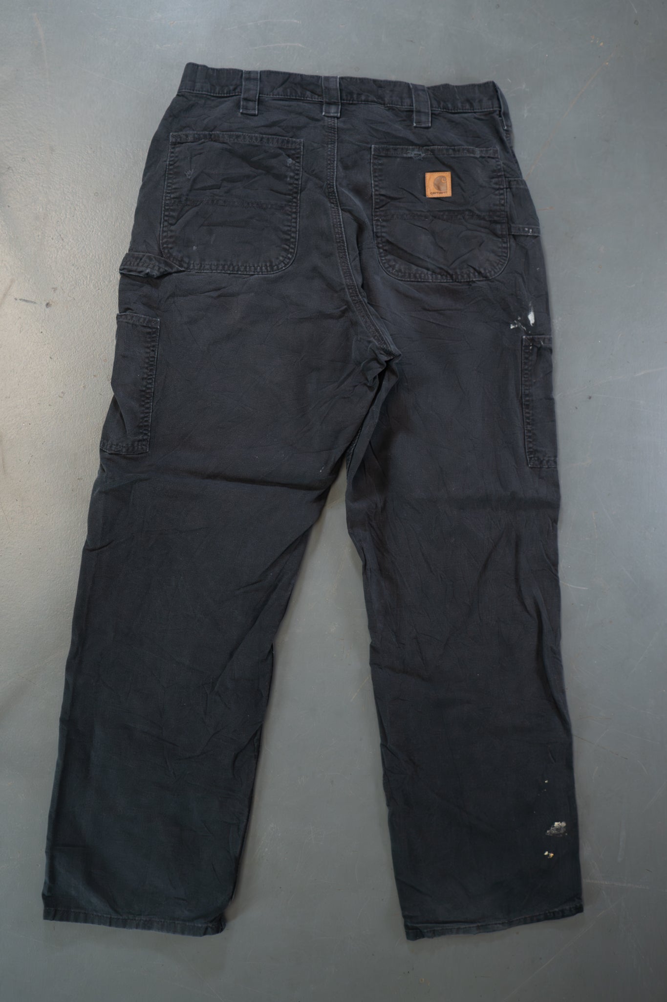 True Vintage Carhartt Carpenter Trousers – Black, w34,L30 Regular (1990s)