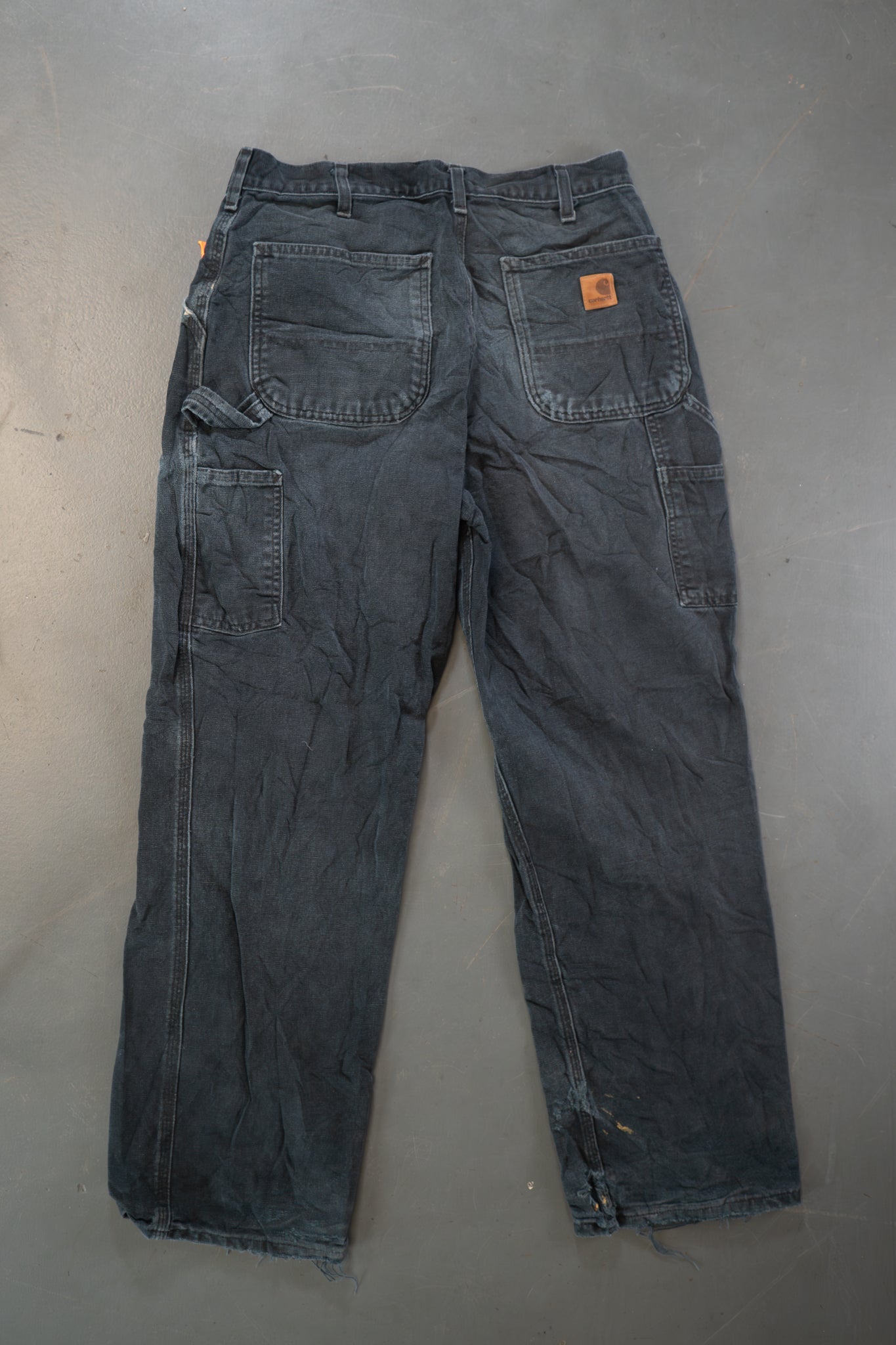 True Vintage Carhartt Carpenter Trousers – Black, w30,L30 Regular (1990s)