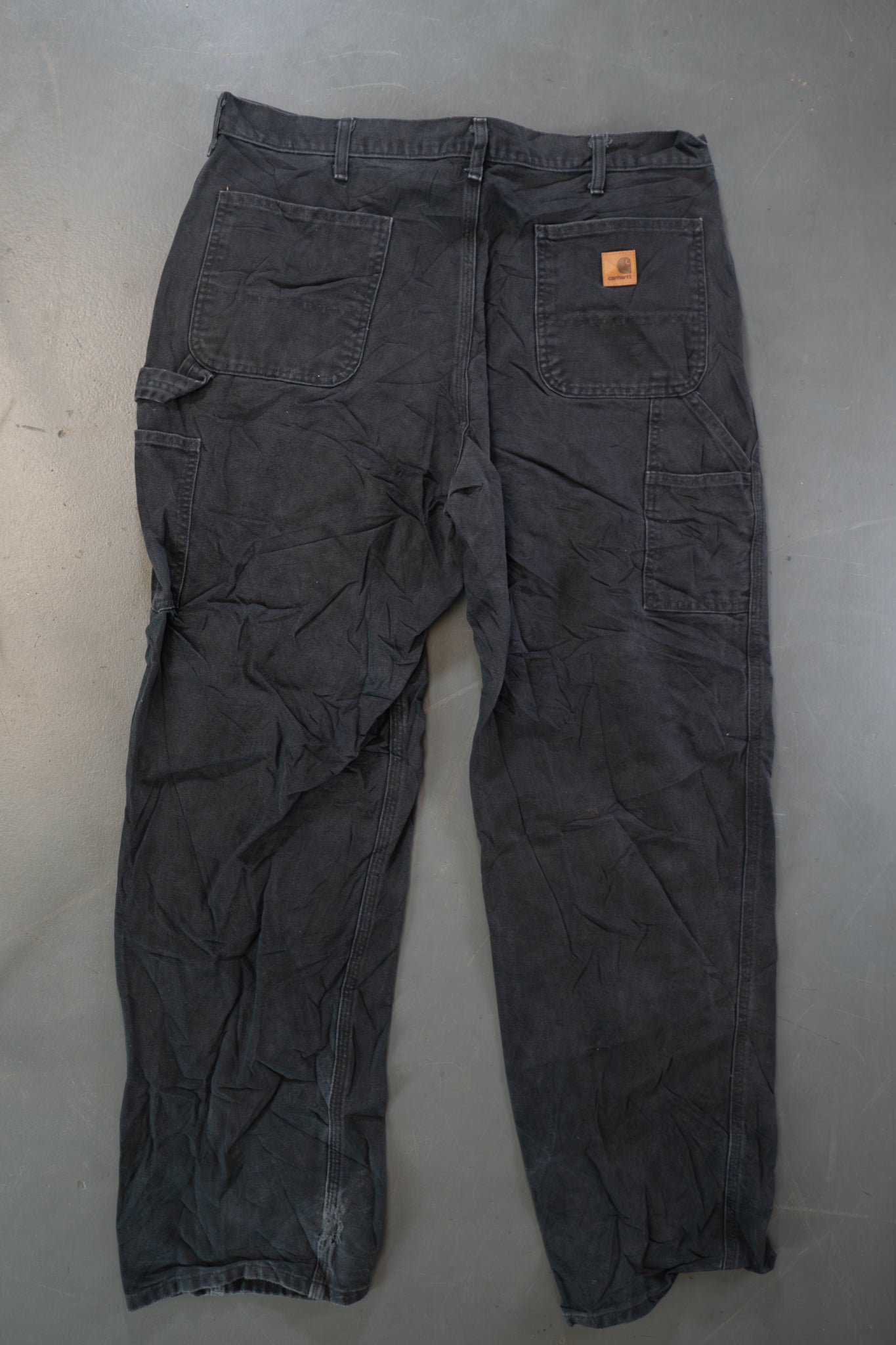 True Vintage Carhartt Carpenter Trousers – Black, w38,L31 Regular (1990s)