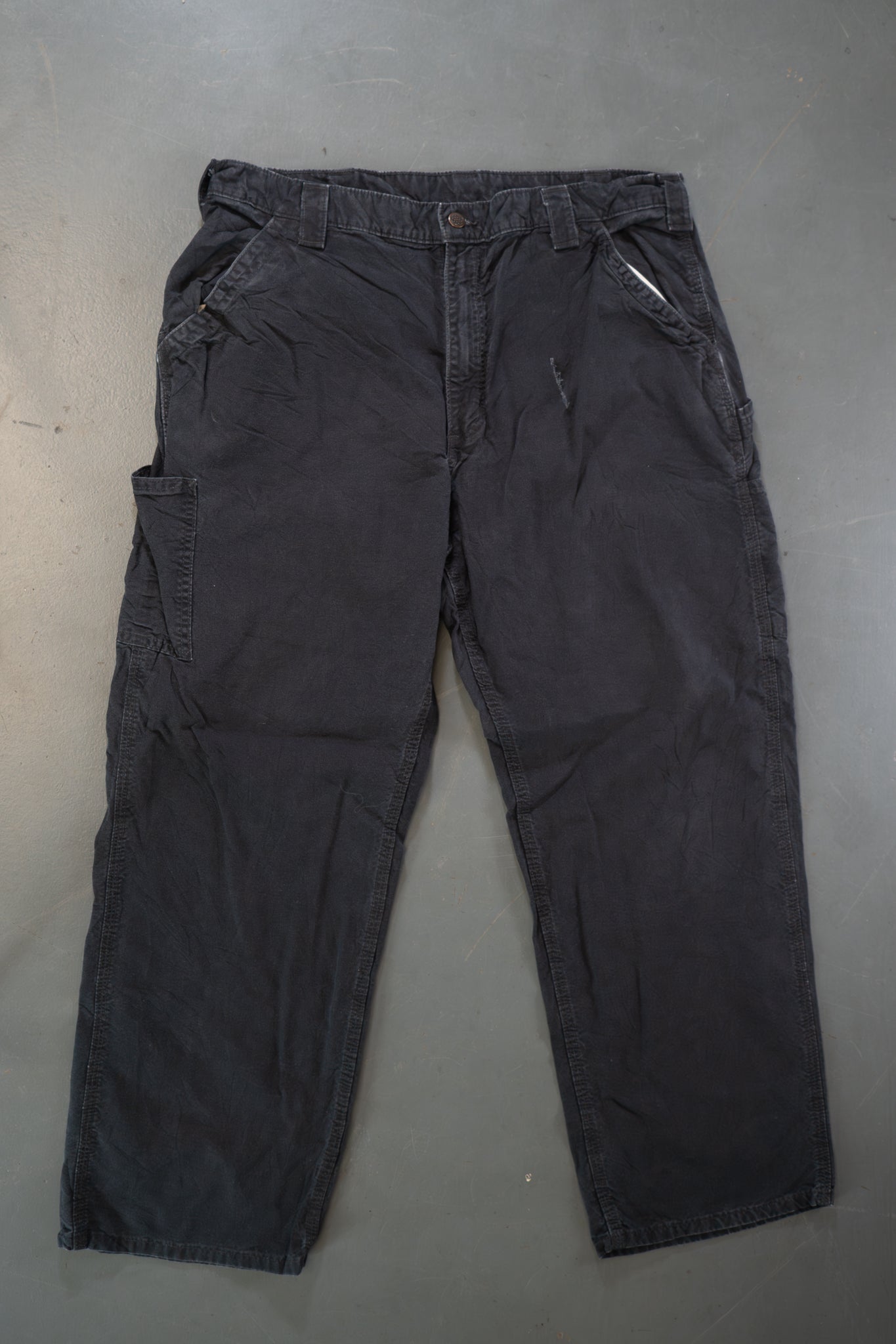 True Vintage Carhartt Carpenter Trousers – Black, w36,L28 Regular (1990s)