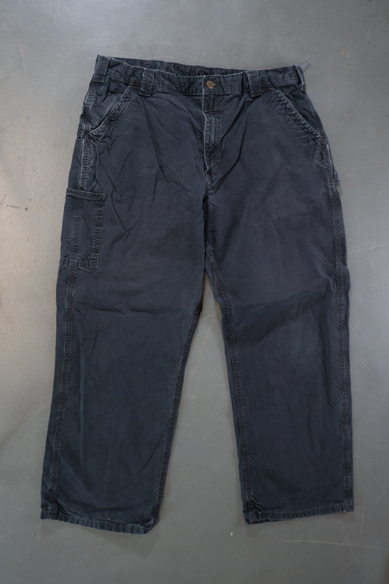True Vintage Carhartt Carpenter Trousers – Black, w36,L27 Regular (1990s)