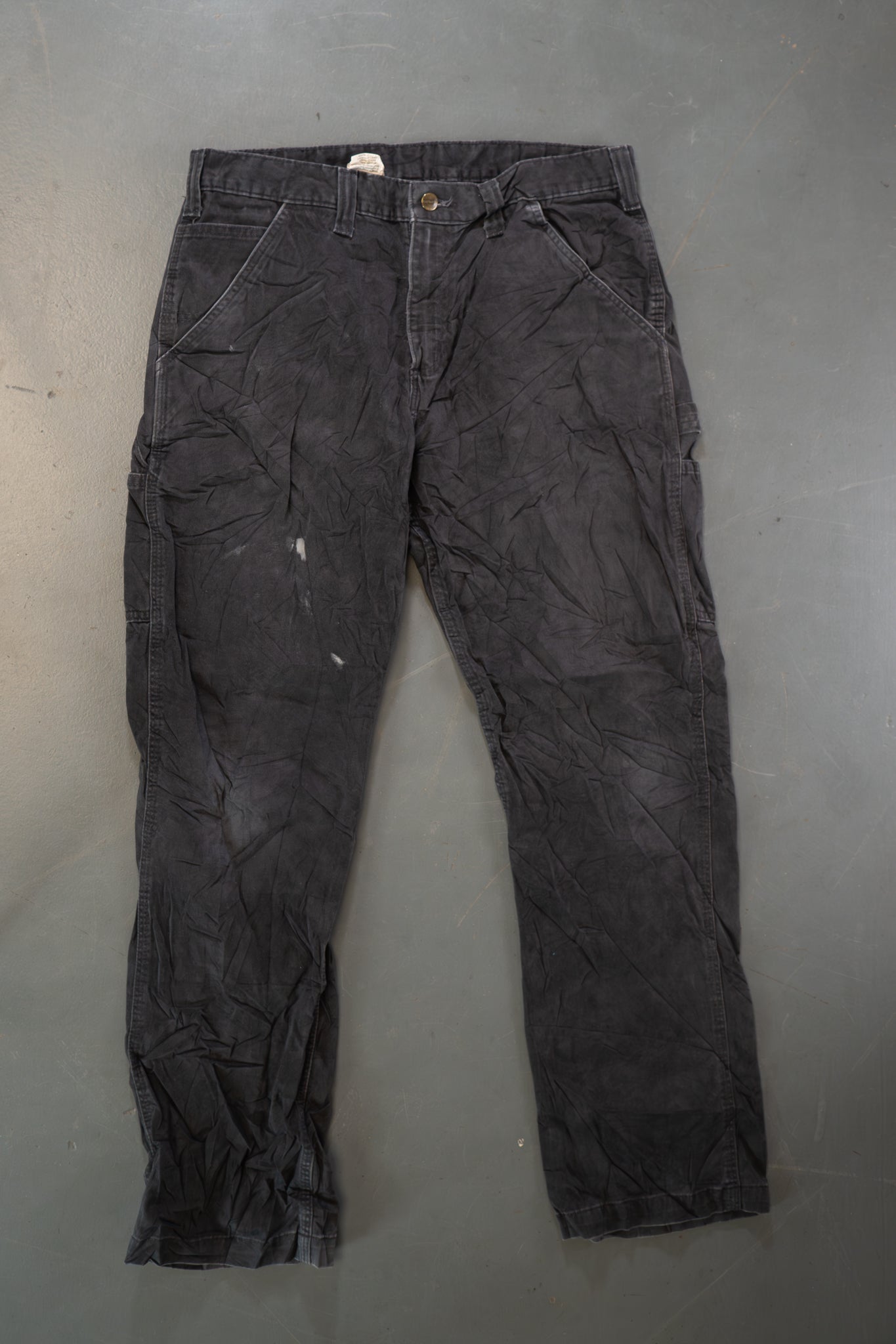 True Vintage Carhartt Carpenter Trousers – Black, w34,L30 Regular (1990s)
