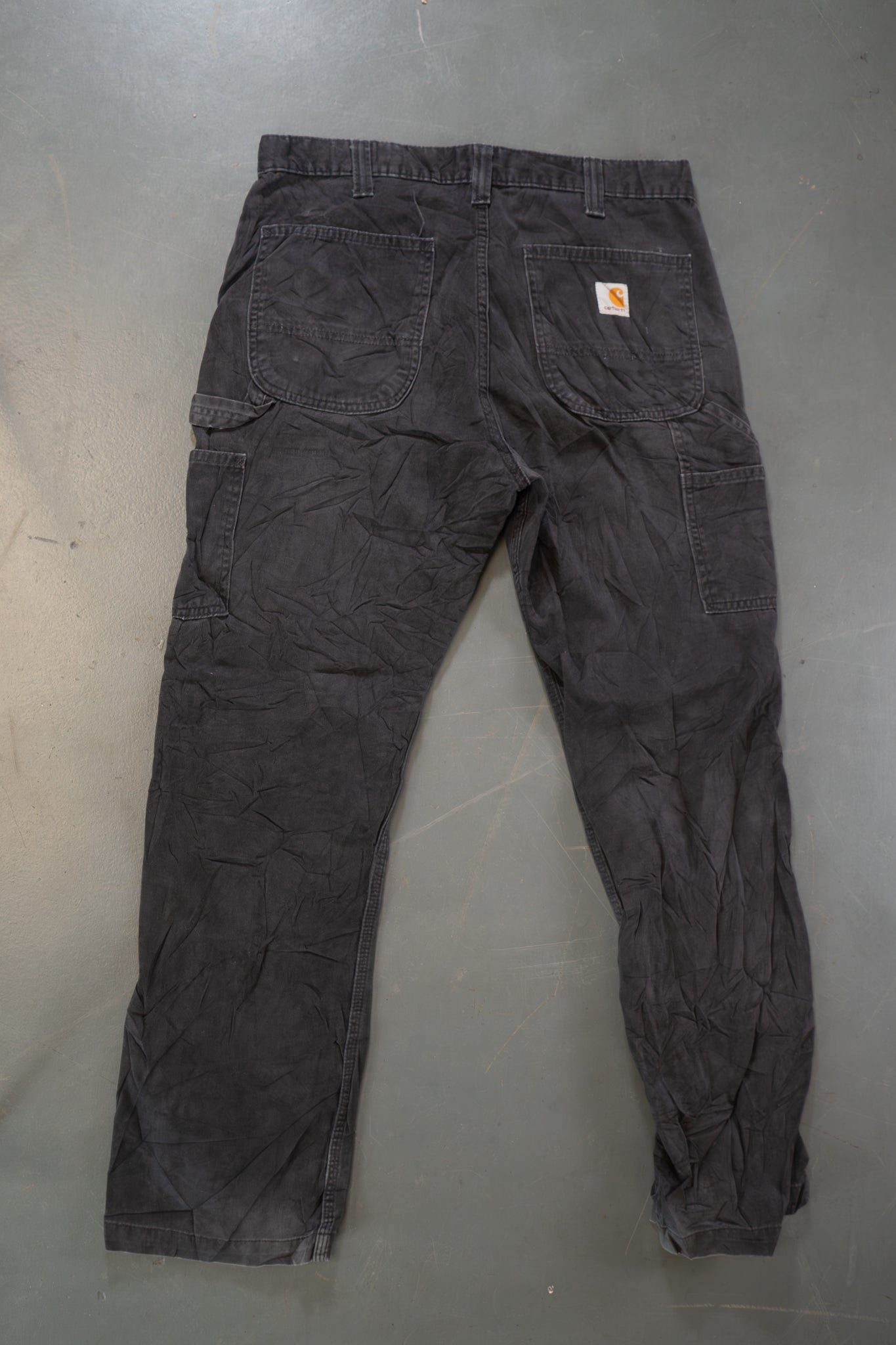 True Vintage Carhartt Carpenter Trousers – Black, w34,L30 Regular (1990s)
