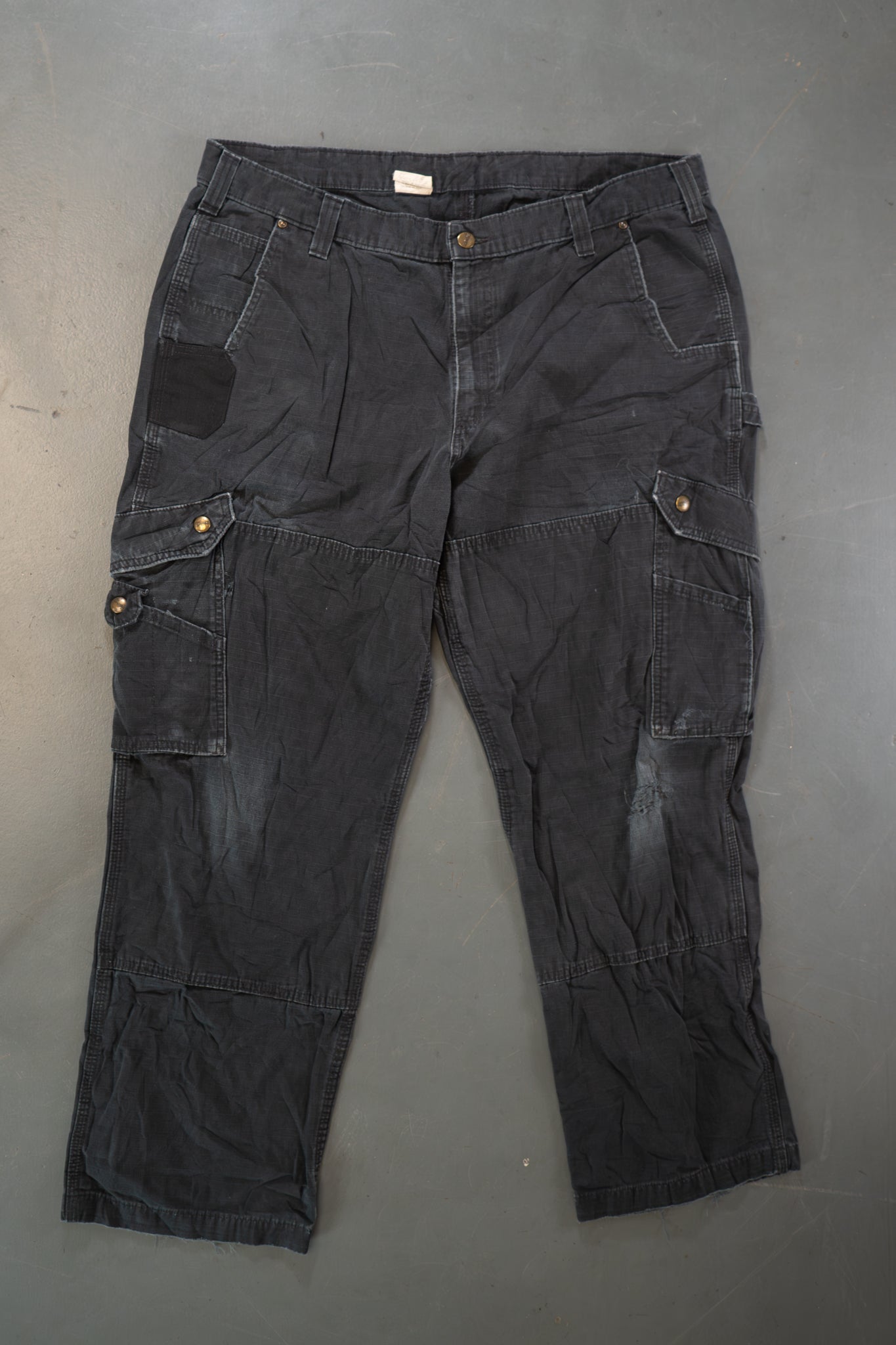 True Vintage Carhartt Carpenter Trousers – Black, w38,L28 Regular (1990s)