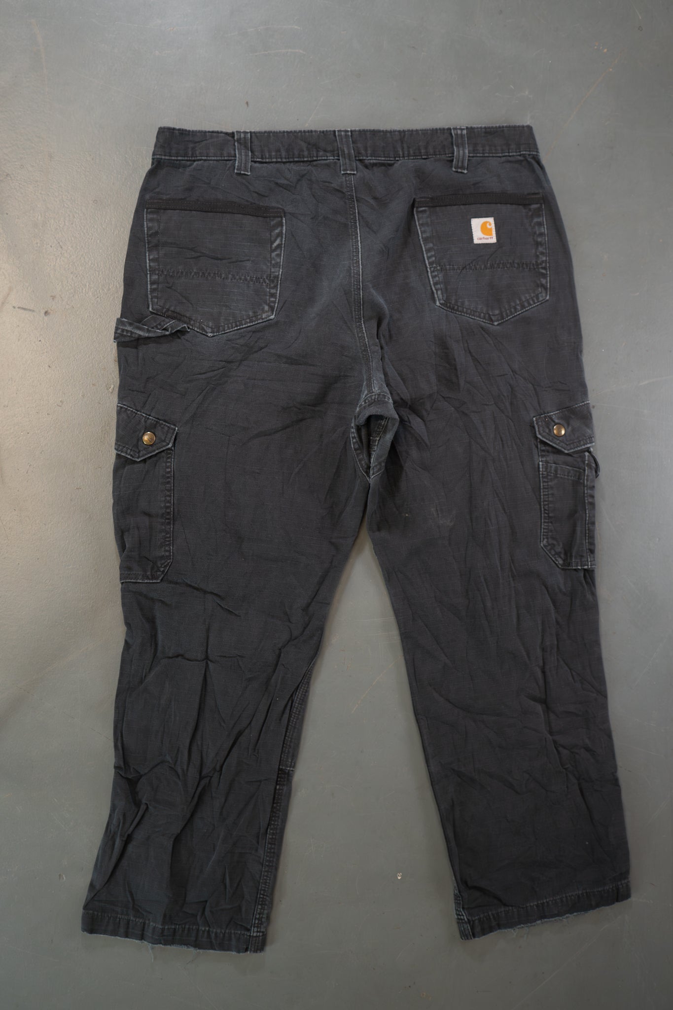 True Vintage Carhartt Carpenter Trousers – Black, w38,L28 Regular (1990s)