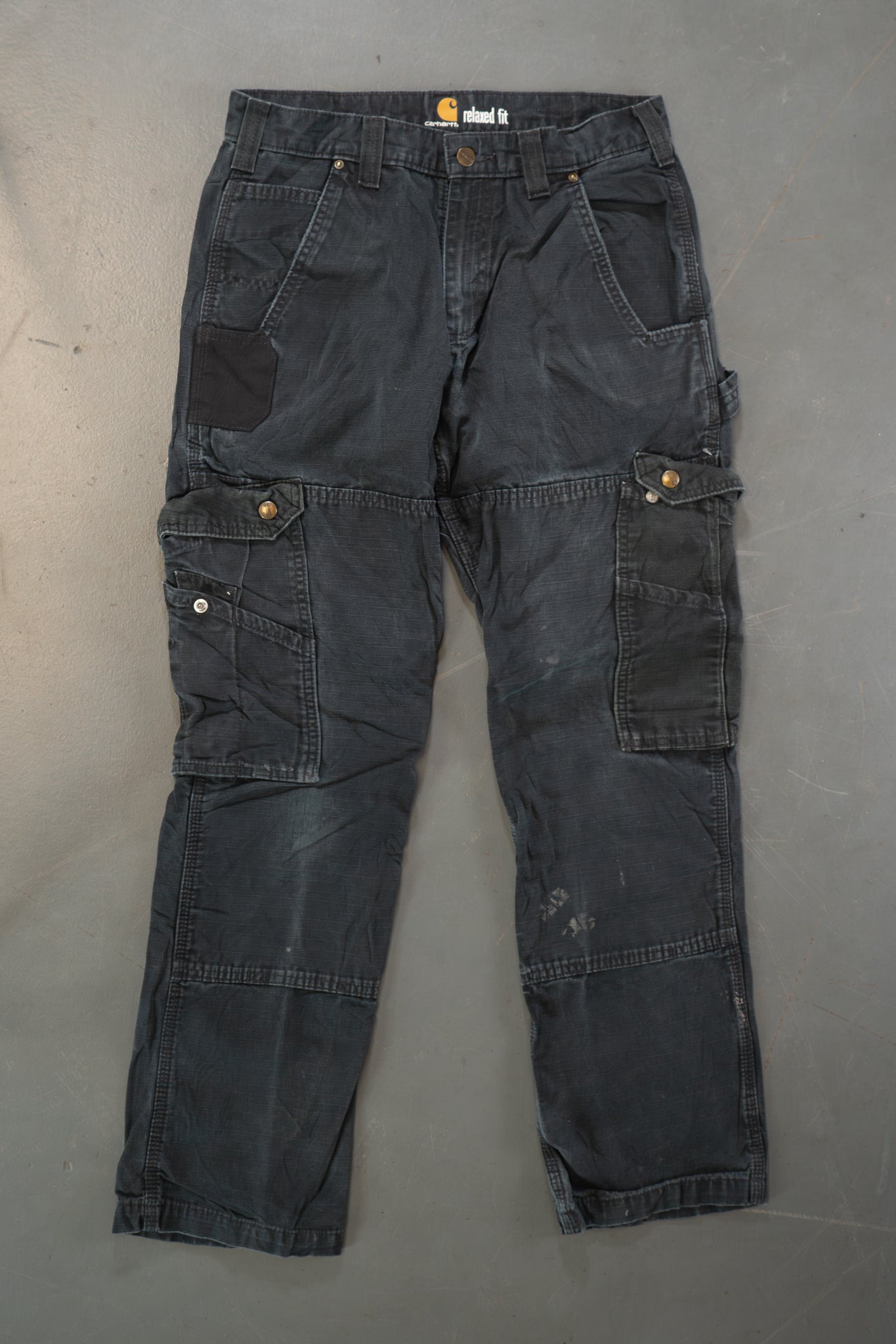 True Vintage Carhartt Carpenter Trousers – Black, w29,L28 Regular (1990s)
