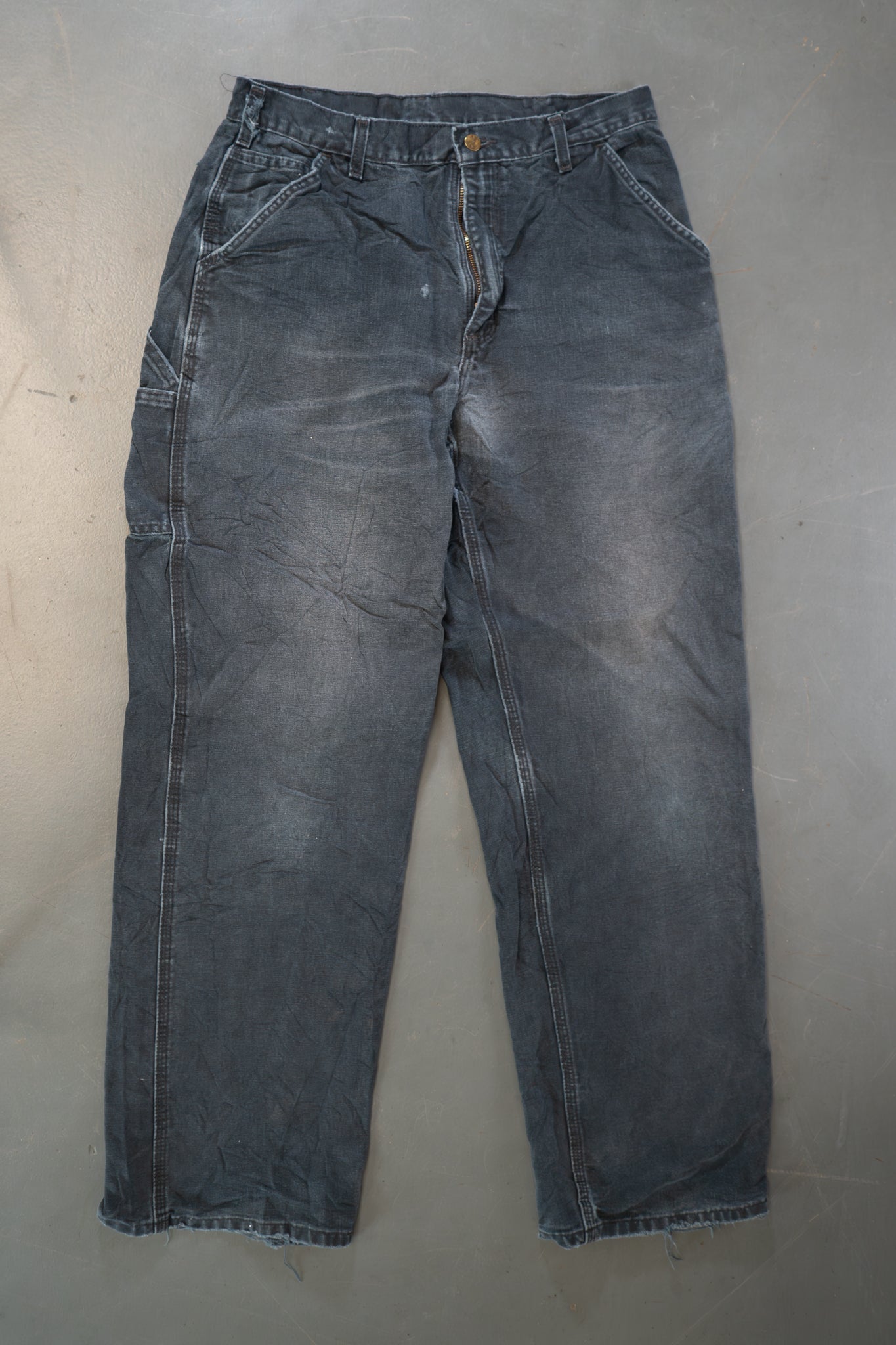 True Vintage Carhartt Carpenter Trousers – Black, w32,L31 Regular (1990s)