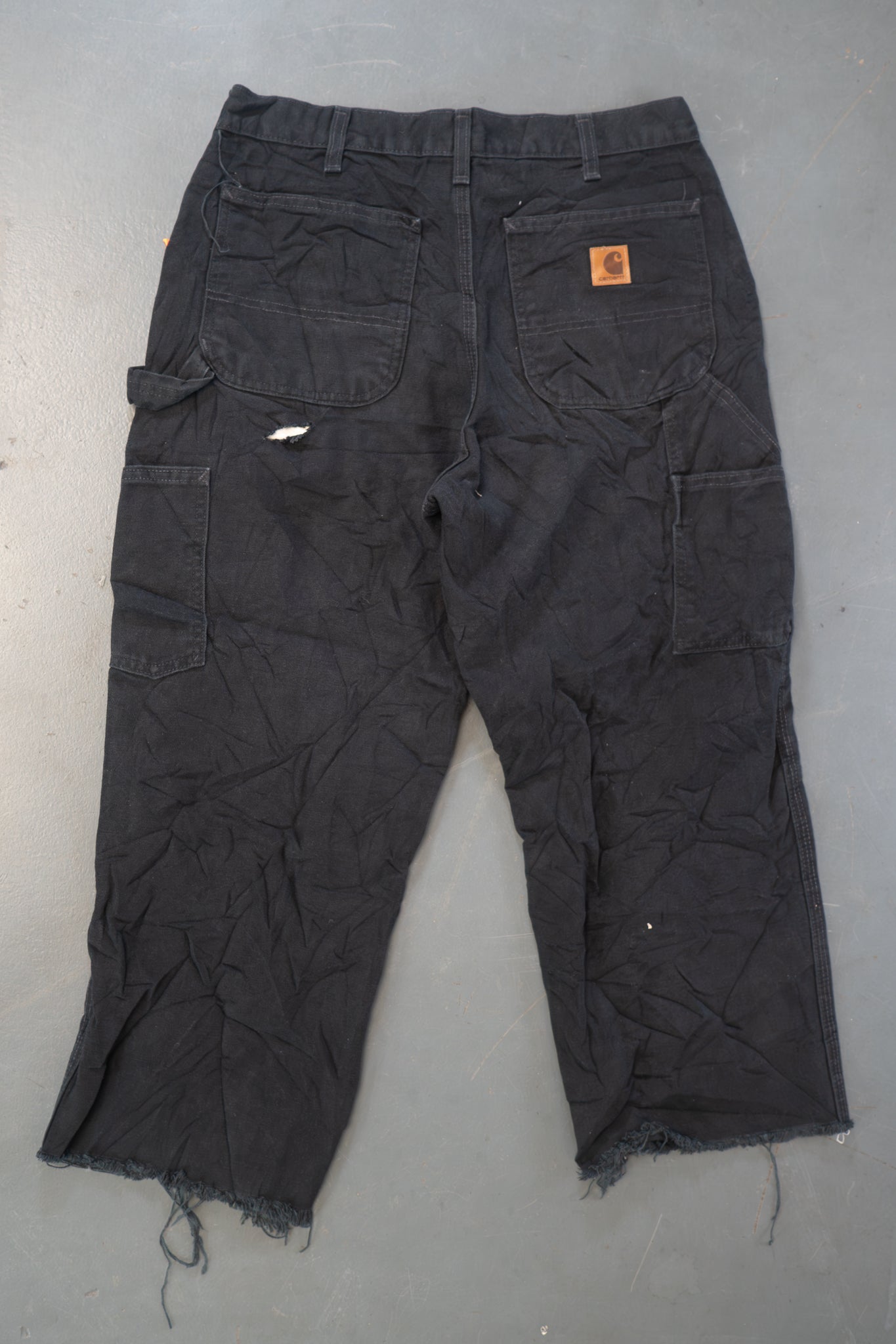 True Vintage Carhartt Carpenter Trousers – Black, w30,L24 Regular (1990s)