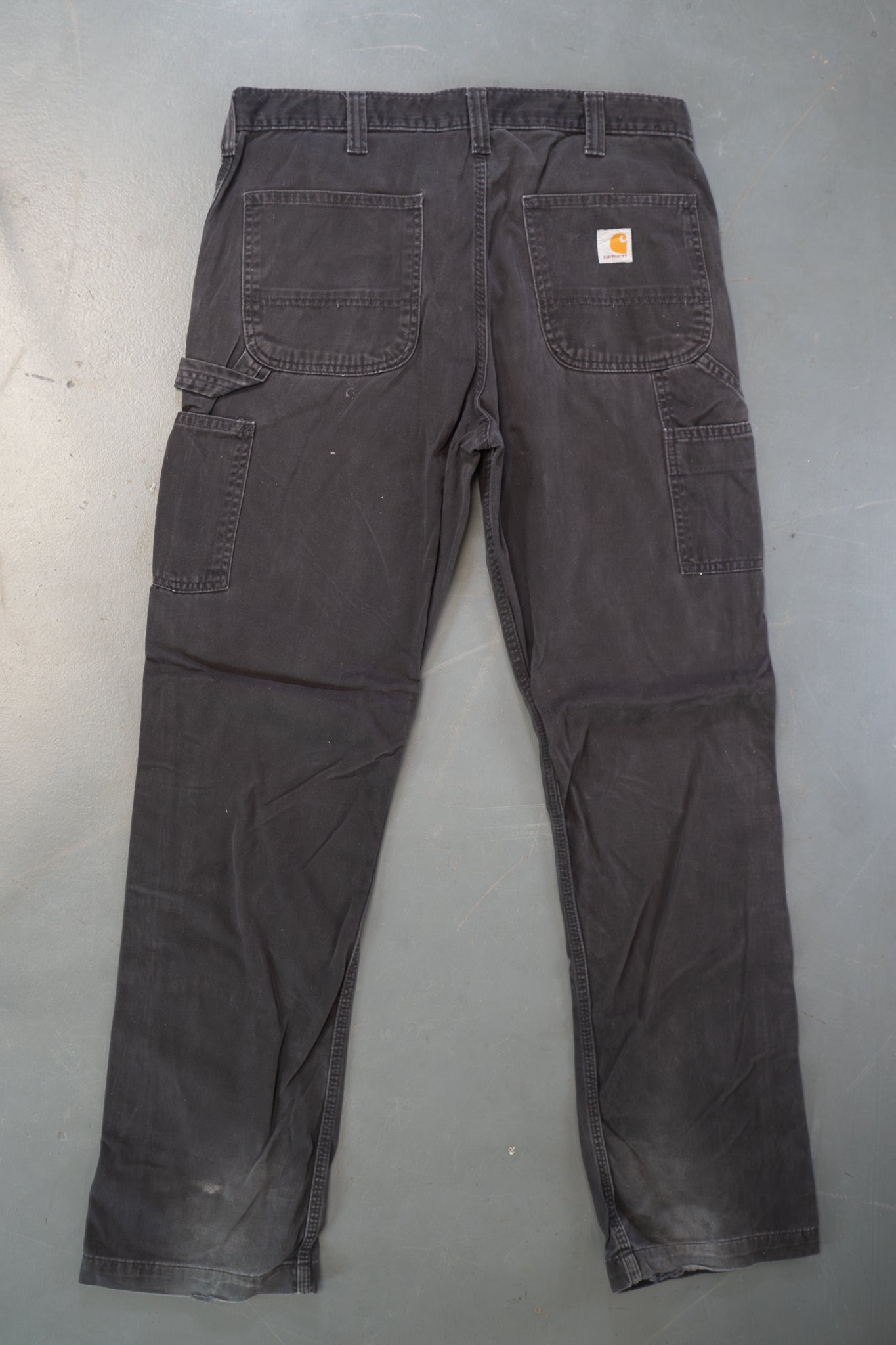 True Vintage Carhartt Carpenter Trousers – Black, w35,L33 Regular (1990s)