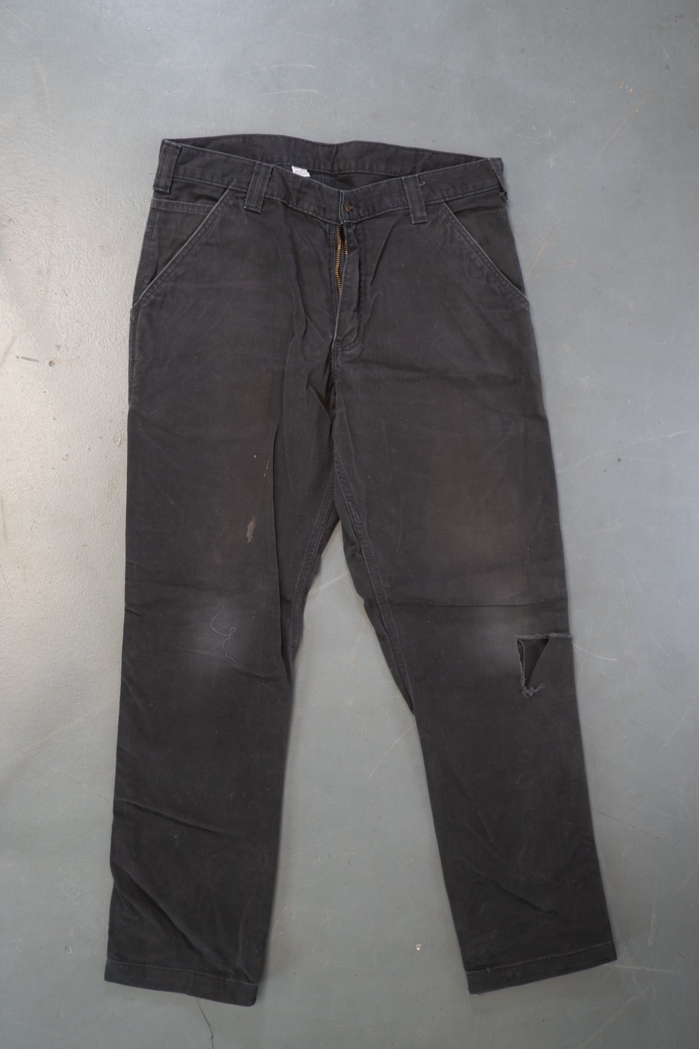 True Vintage Carhartt Carpenter Trousers – Black, w34,L29 Regular (1990s)