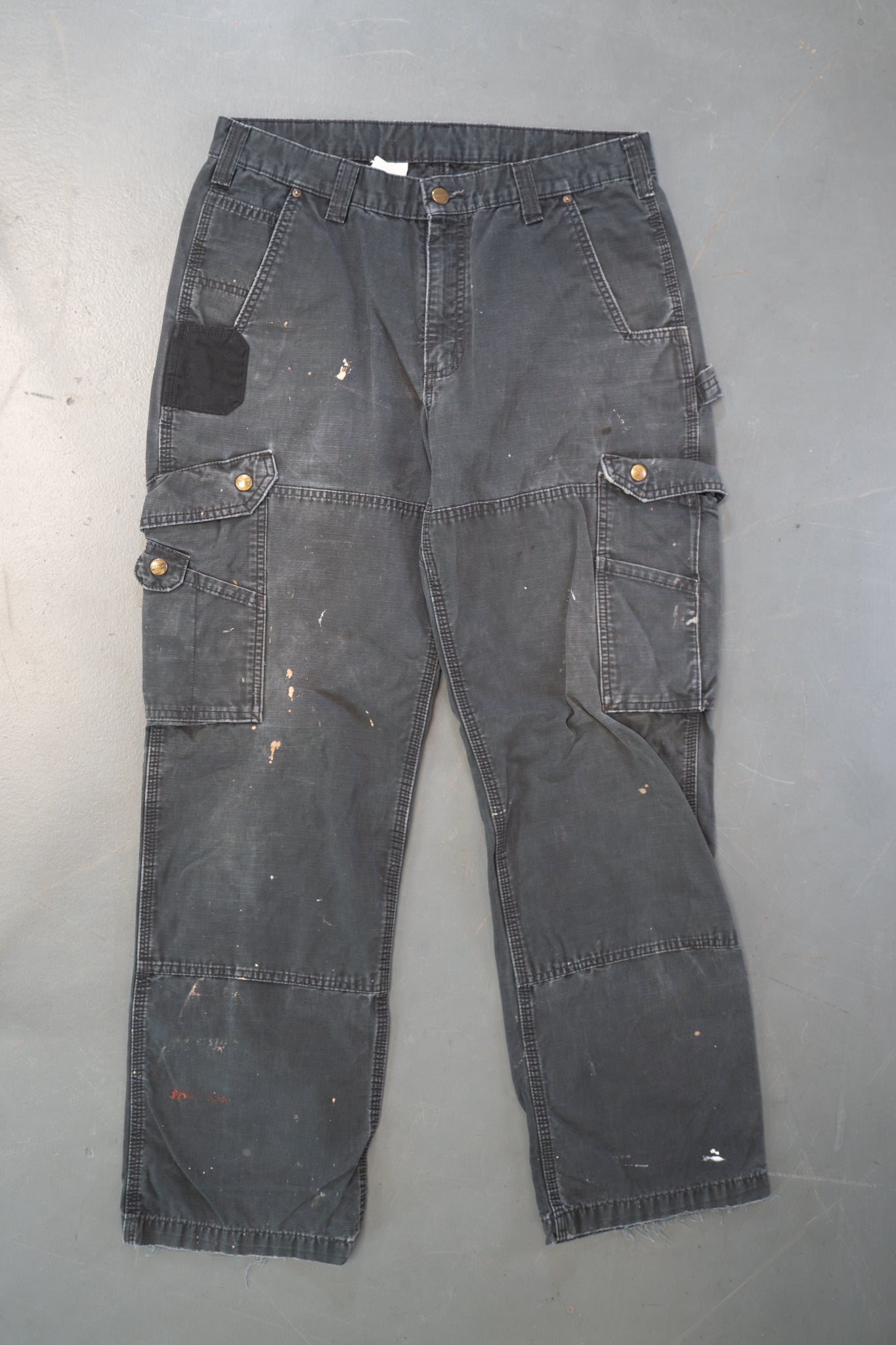 True Vintage Carhartt Carpenter Trousers – Black, w32,L30 Regular (1990s)