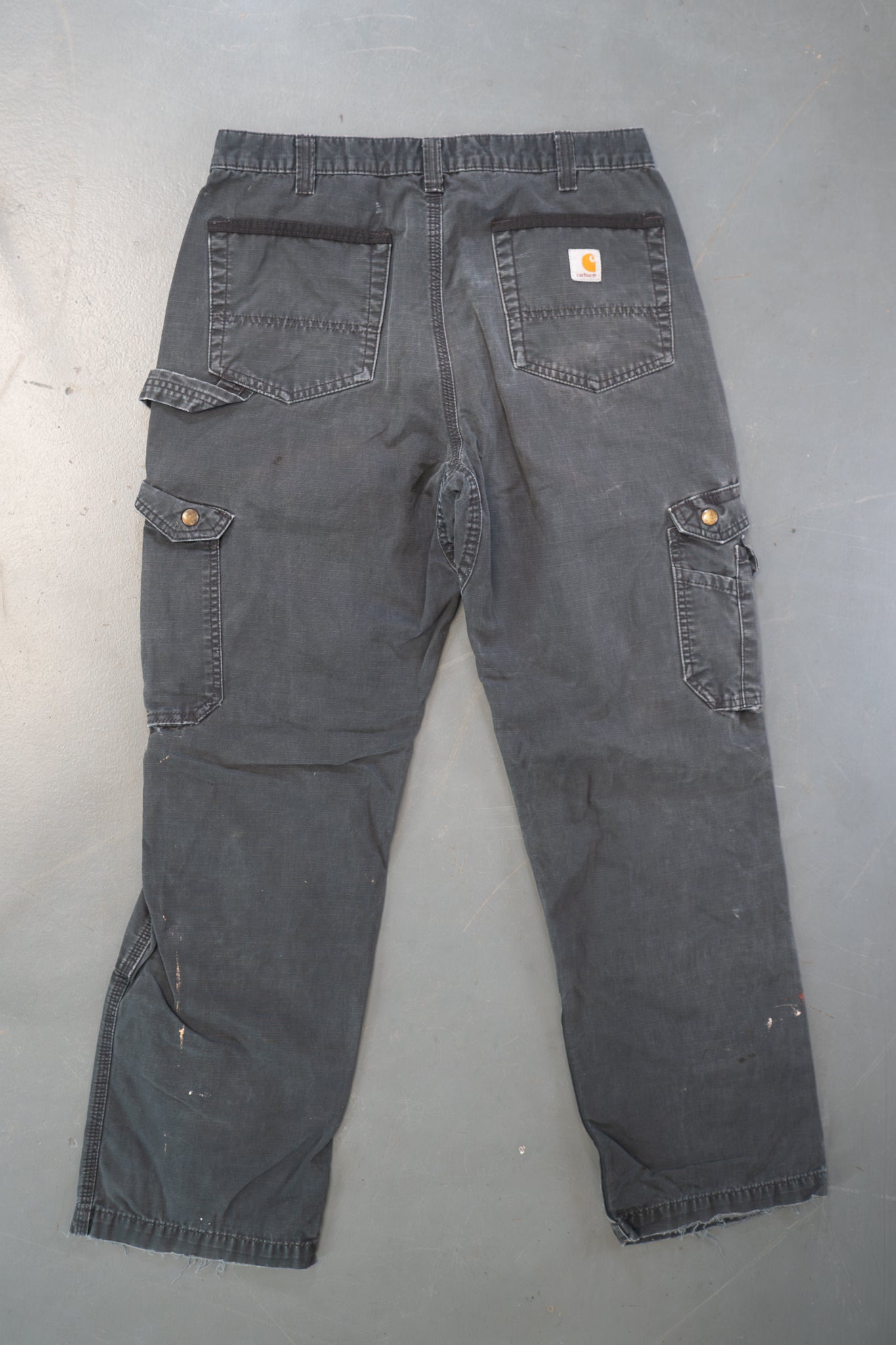 True Vintage Carhartt Carpenter Trousers – Black, w32,L30 Regular (1990s)