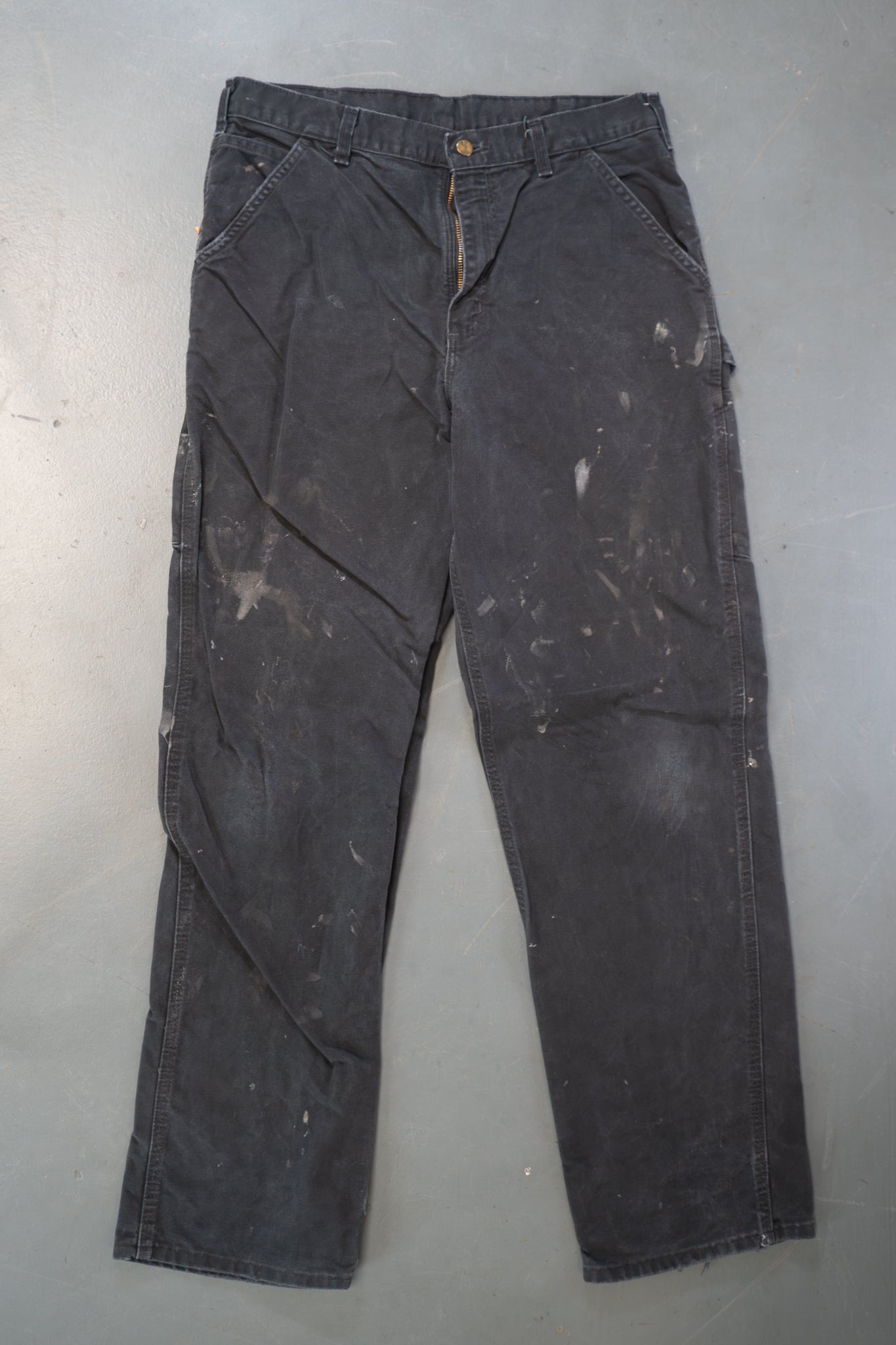 True Vintage Carhartt Carpenter Trousers – Black, w33,L33 Regular (1990s)
