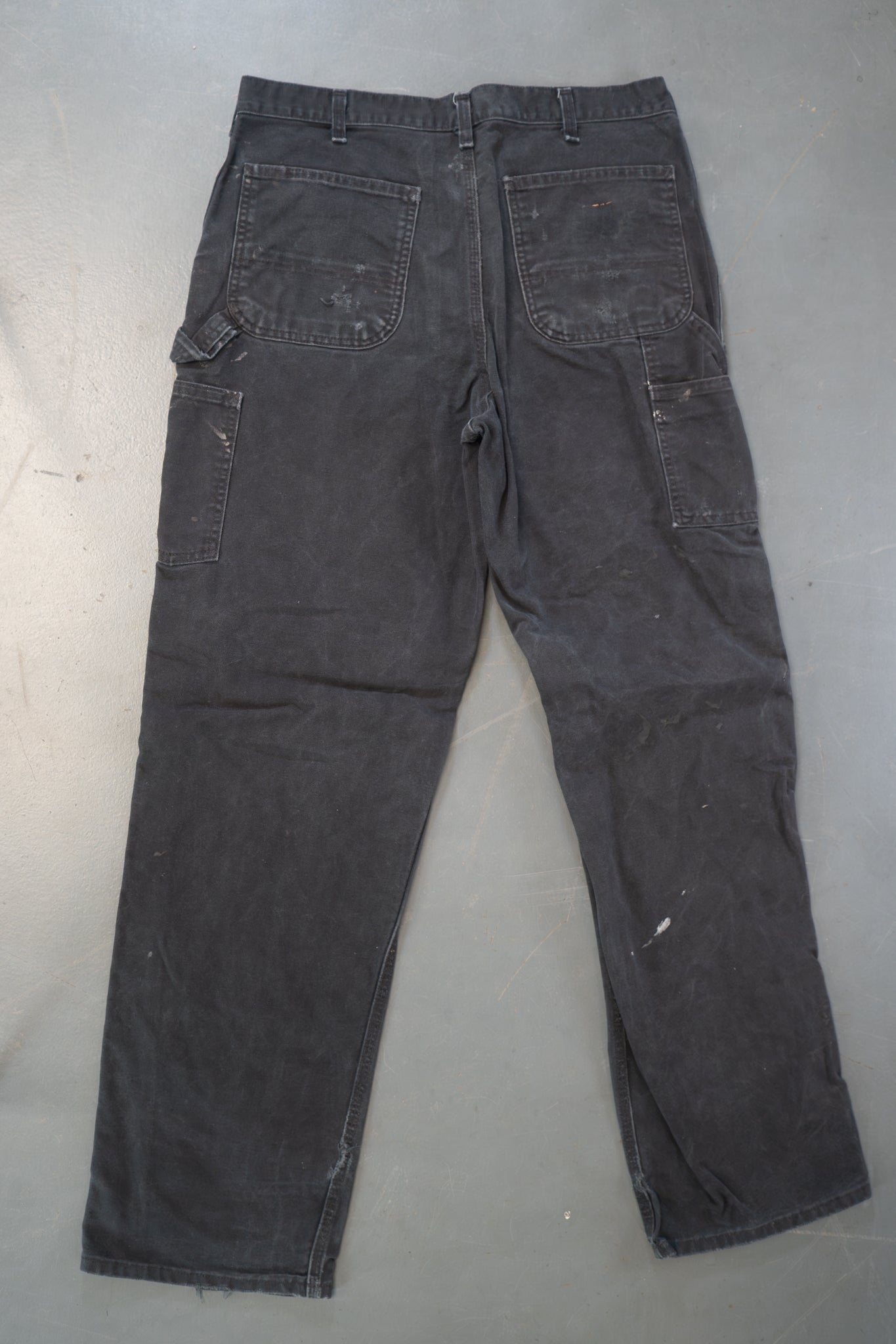 True Vintage Carhartt Carpenter Trousers – Black, w33,L33 Regular (1990s)