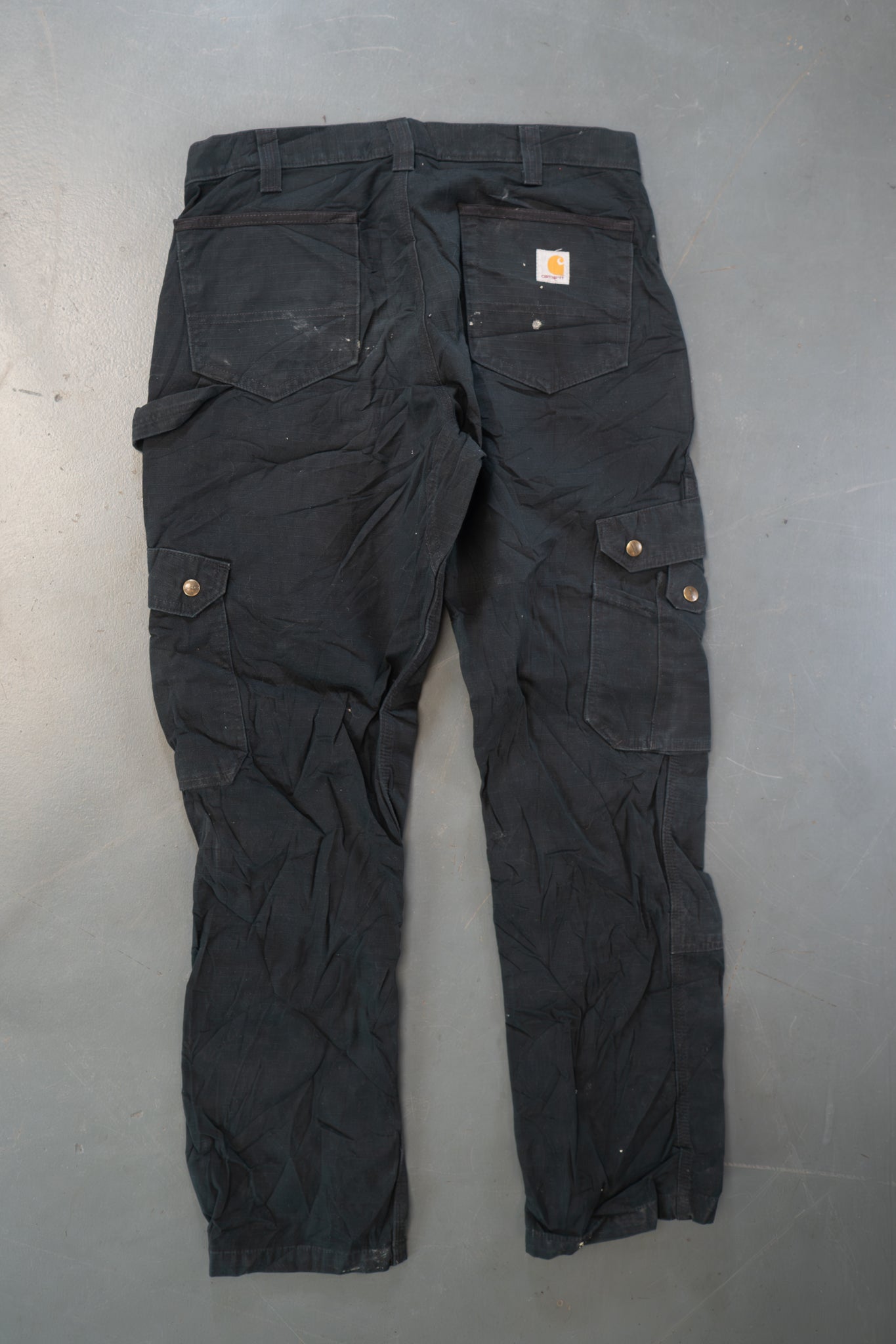 True Vintage Carhartt Carpenter Trousers – Black, w34,L31 Regular (1990s)