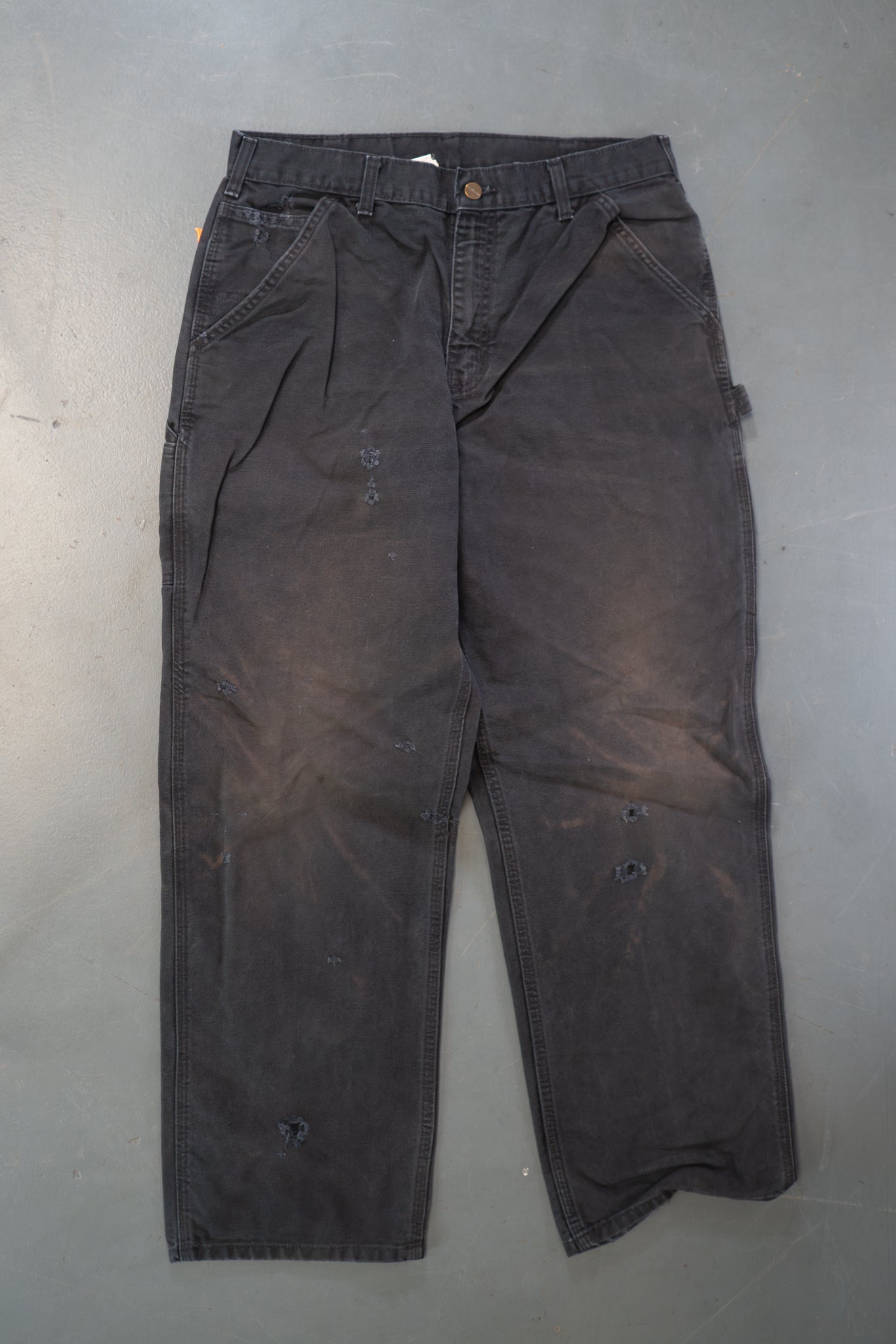 True Vintage Carhartt Carpenter Trousers – Black, w32,L31 Regular (1990s)