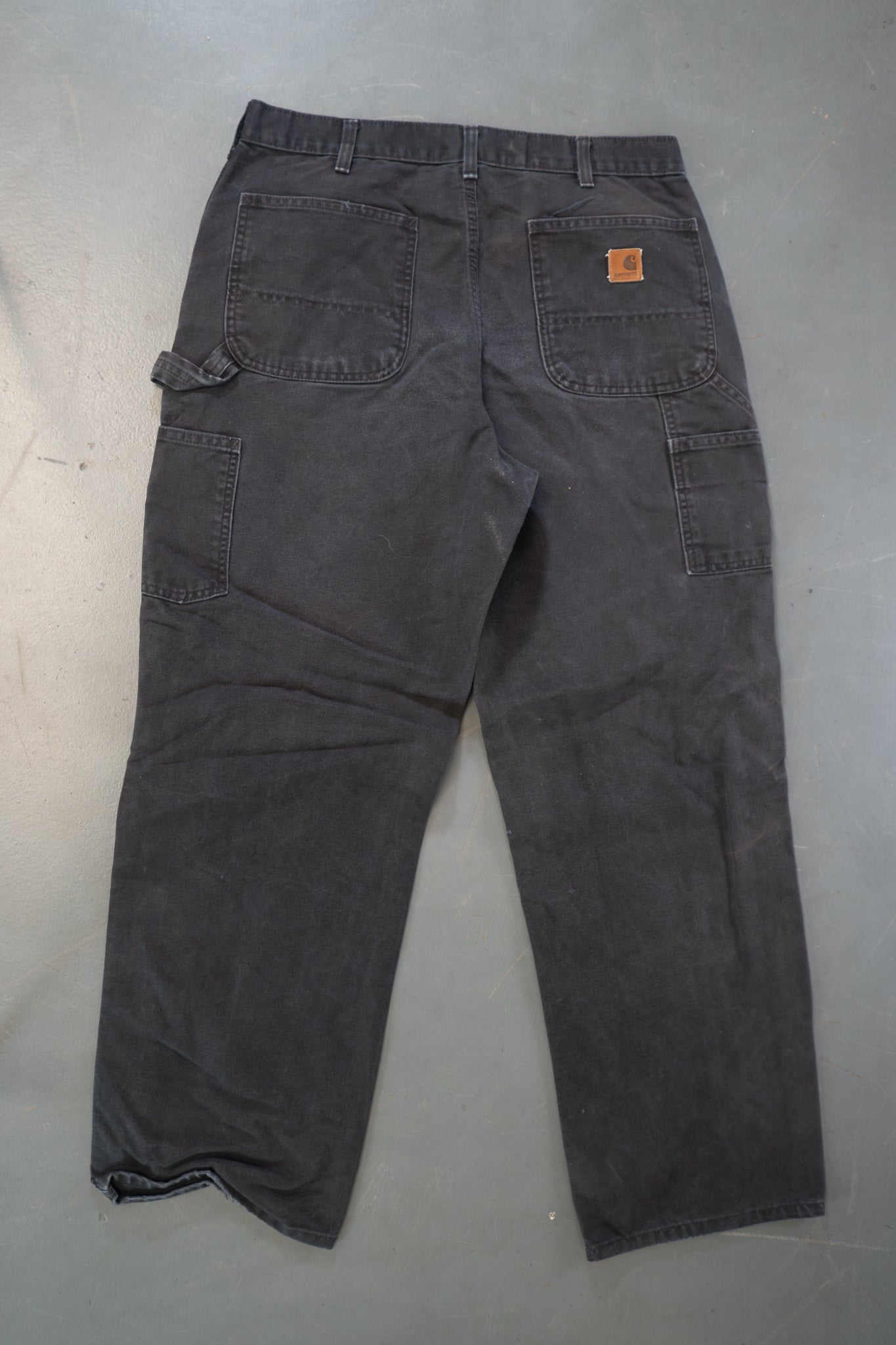 True Vintage Carhartt Carpenter Trousers – Black, w32,L31 Regular (1990s)