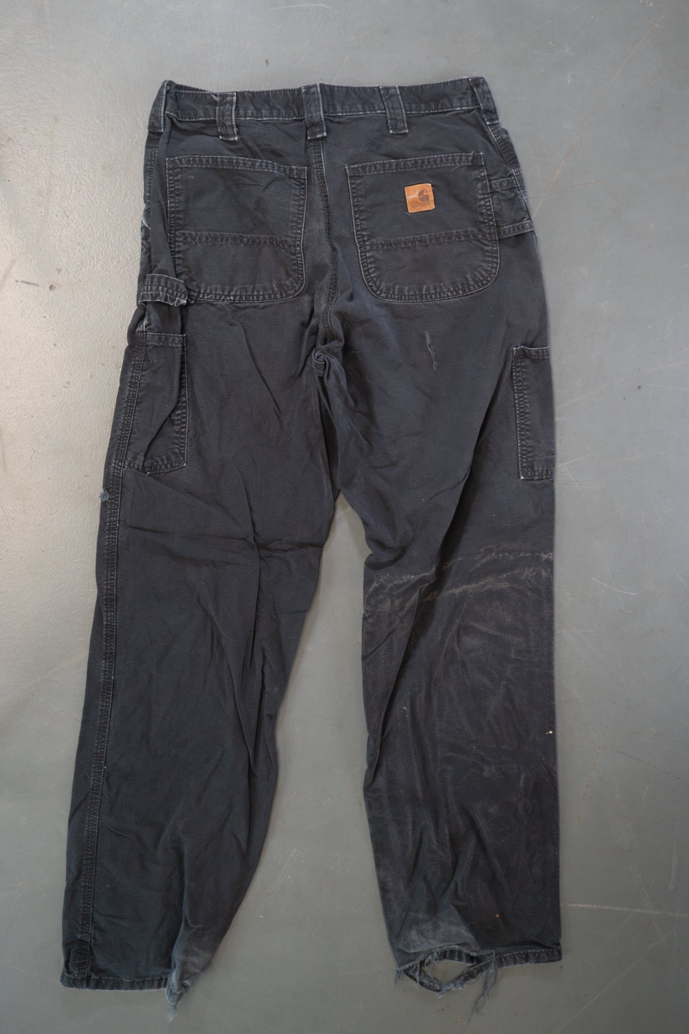 True Vintage Carhartt Carpenter Trousers – Black, w32,L30 Regular (1990s)