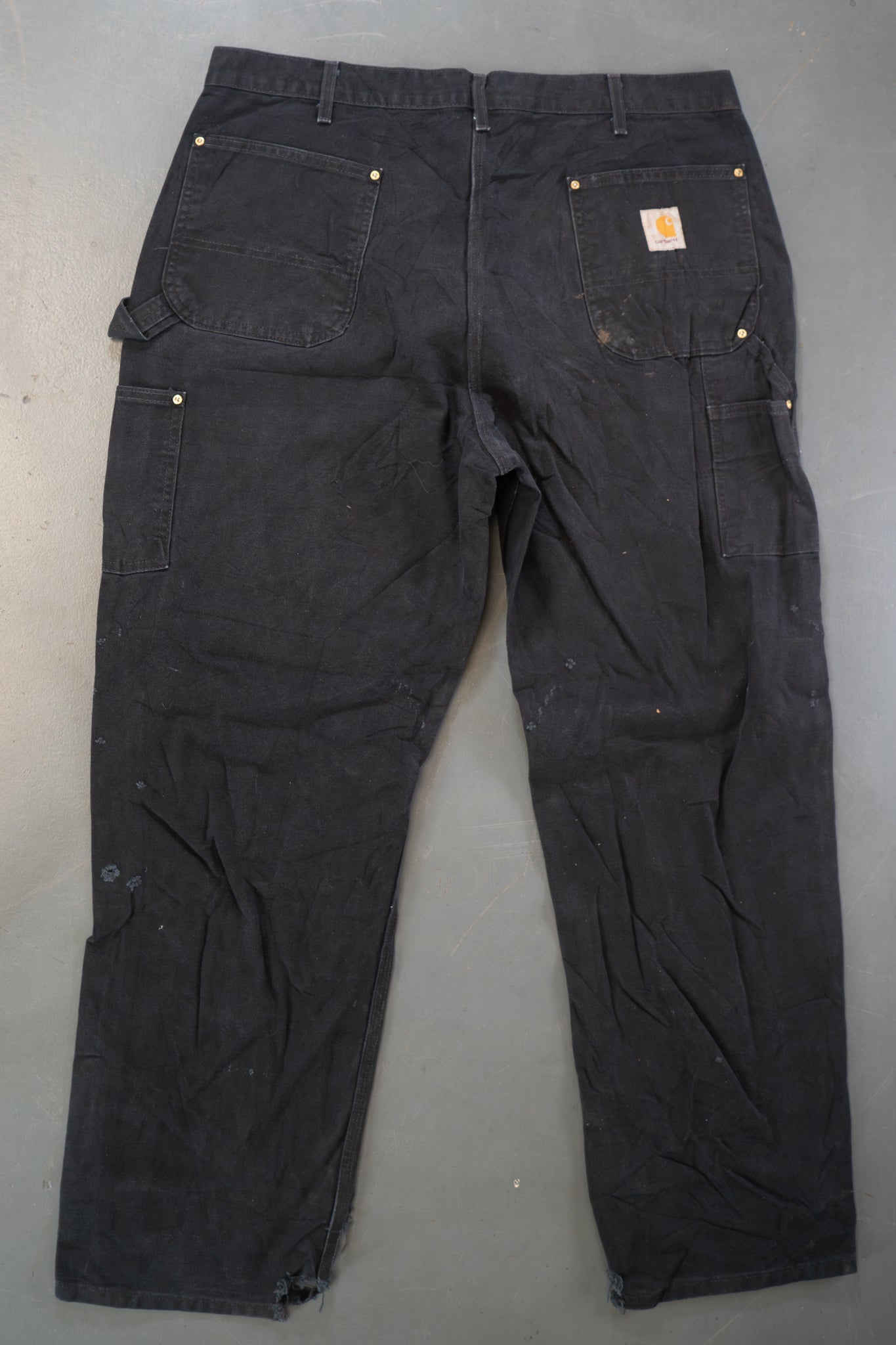 True Vintage Carhartt Carpenter Trousers - Double knee – Black, w38,L32 Regular (1990s)