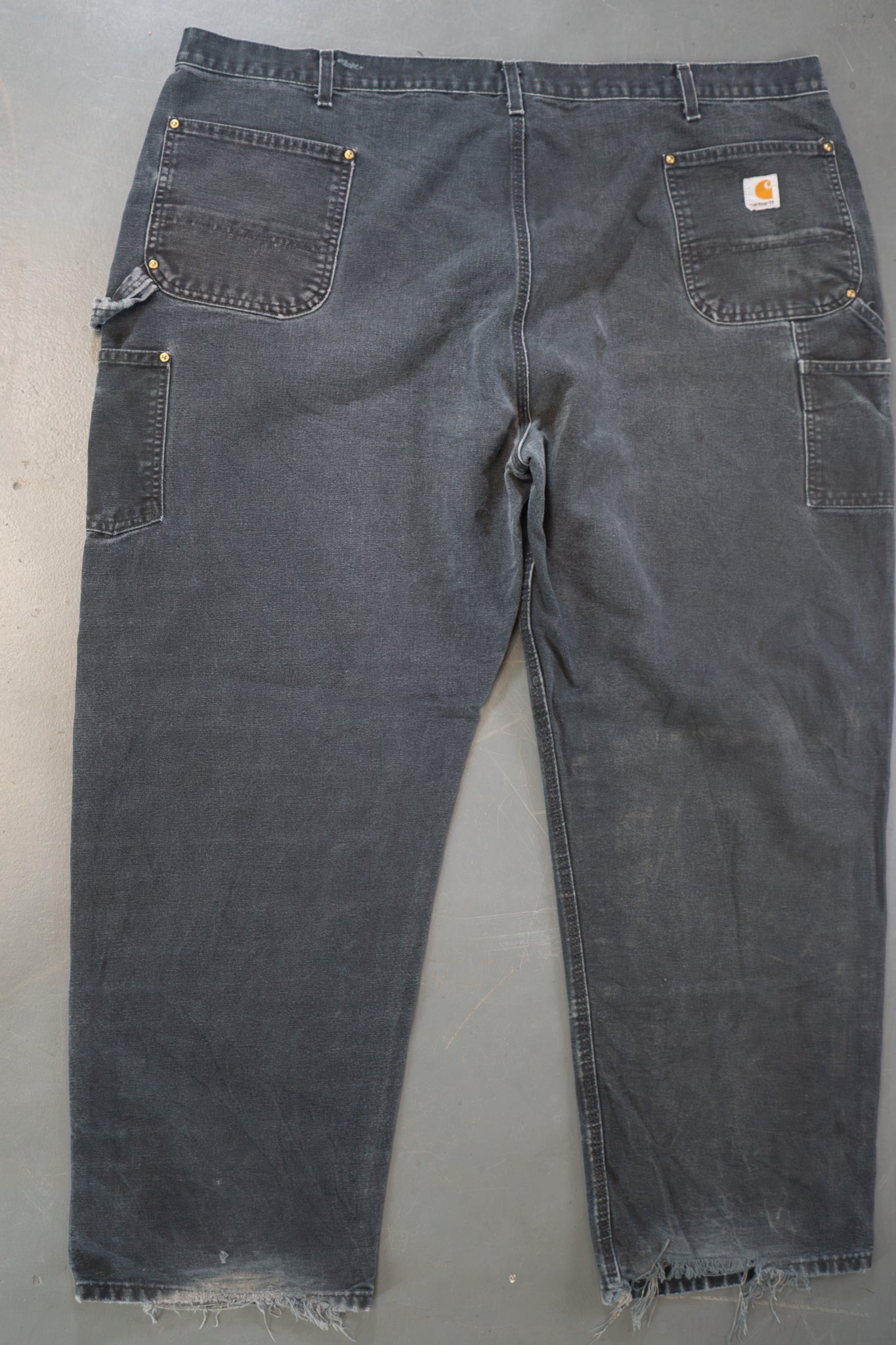 True Vintage Carhartt Carpenter Trousers - Double knee  – Black, w46,L31 Regular (1990s)