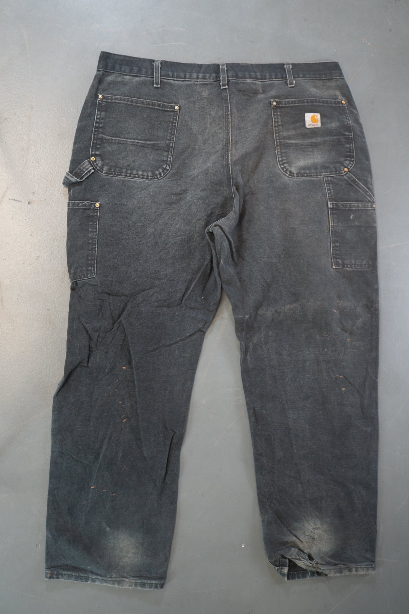 True Vintage Carhartt Carpenter Trousers - Double knee  – Black, w41,L30 Regular (1990s)