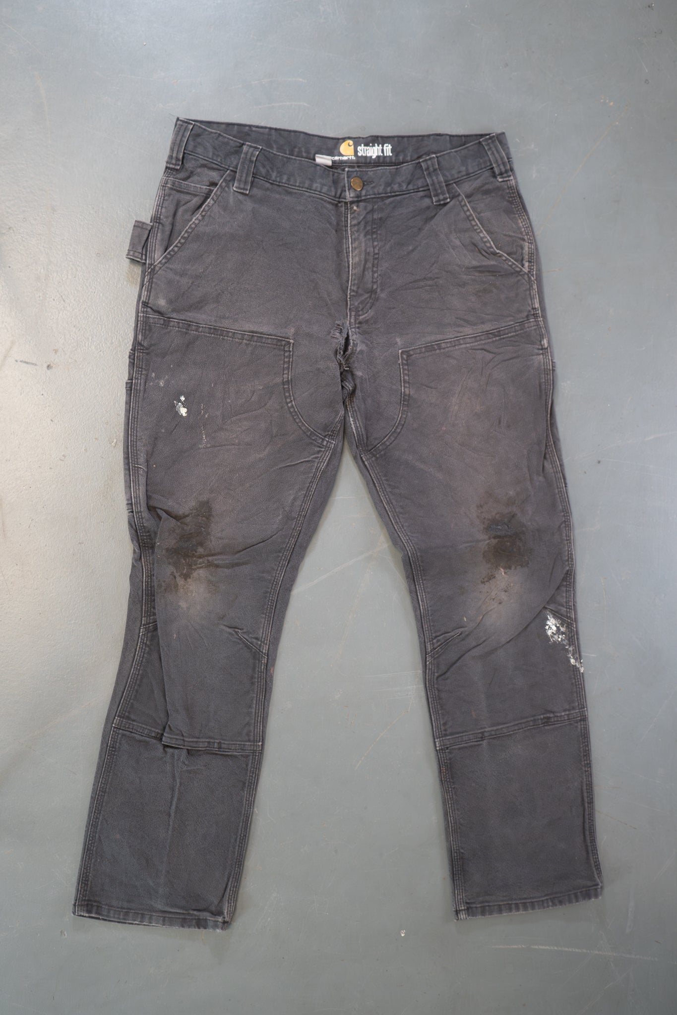 True Vintage Carhartt Carpenter Trousers - Double knee – Black, w34,L28 Regular (1990s)