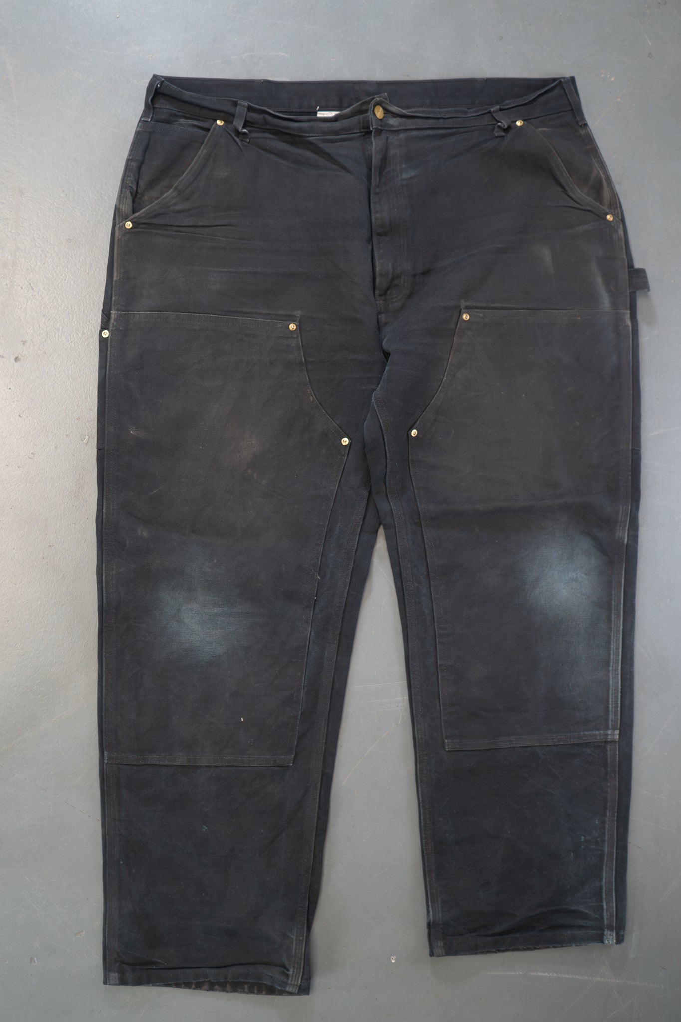 True Vintage Carhartt Carpenter Trousers - Double knee  – Black, w41,L29 Regular (1990s)