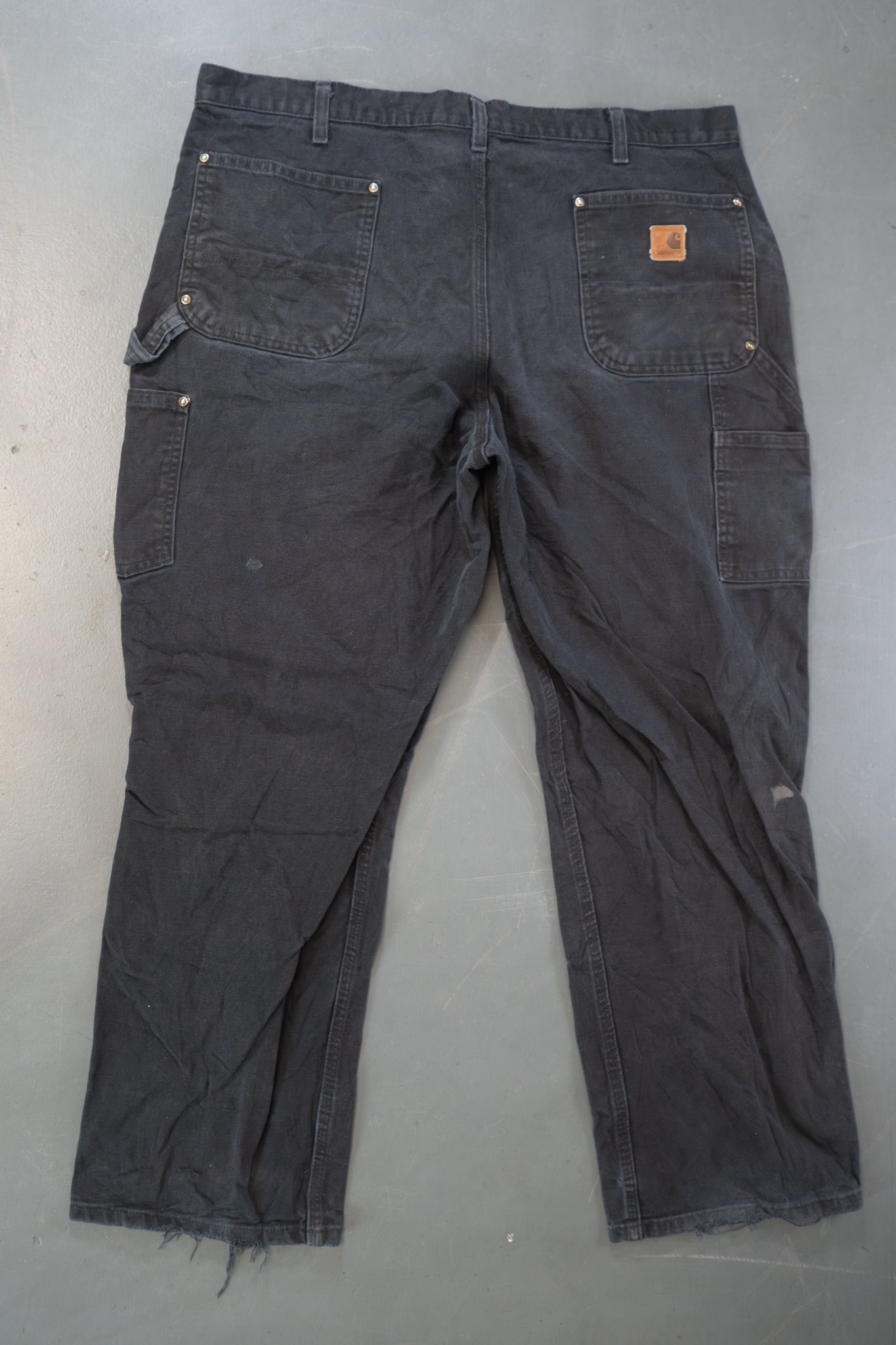 True Vintage Carhartt Carpenter Trousers - Double knee  – Black, w40,L29 Regular (1990s)