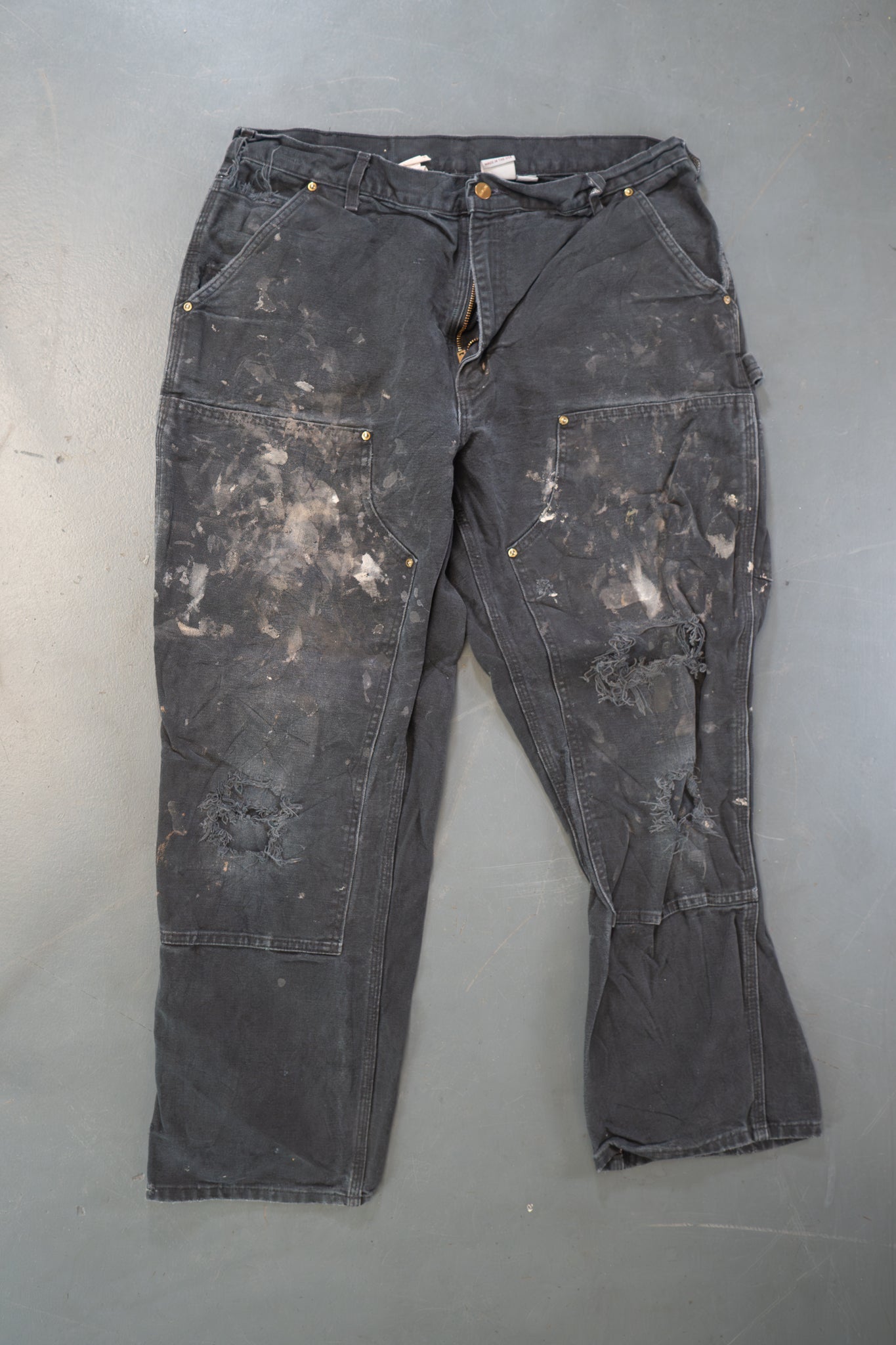 True Vintage Carhartt Carpenter Trousers - Double knee – Black, w34,L28 Regular (1990s)