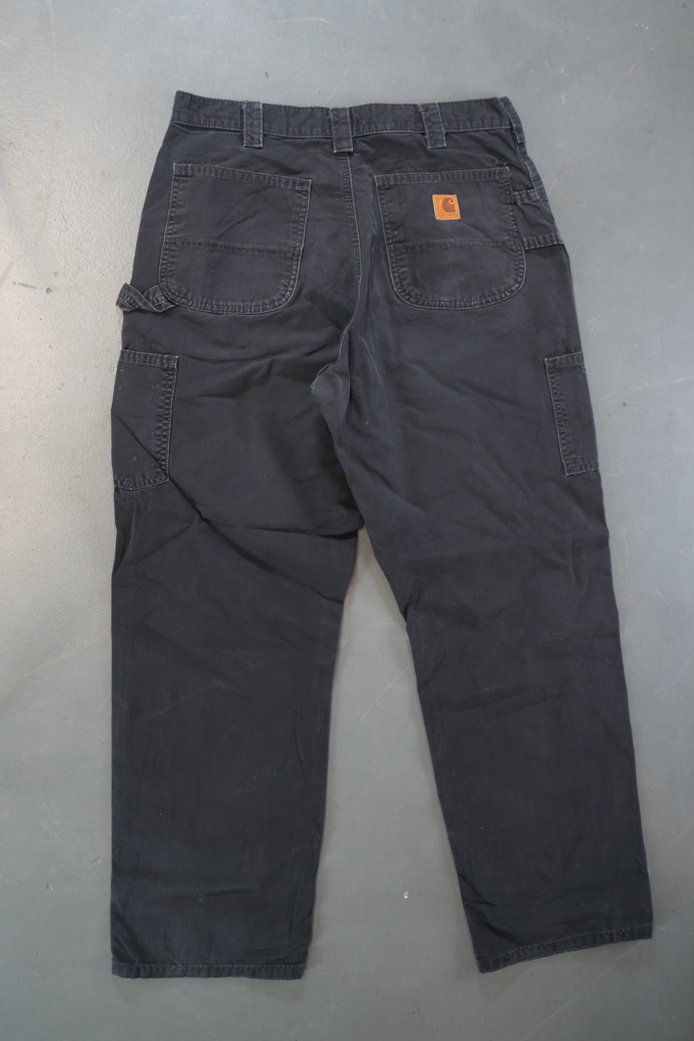 True Vintage Carhartt Carpenter Trousers – Black, w34,L28 Regular (1990s)