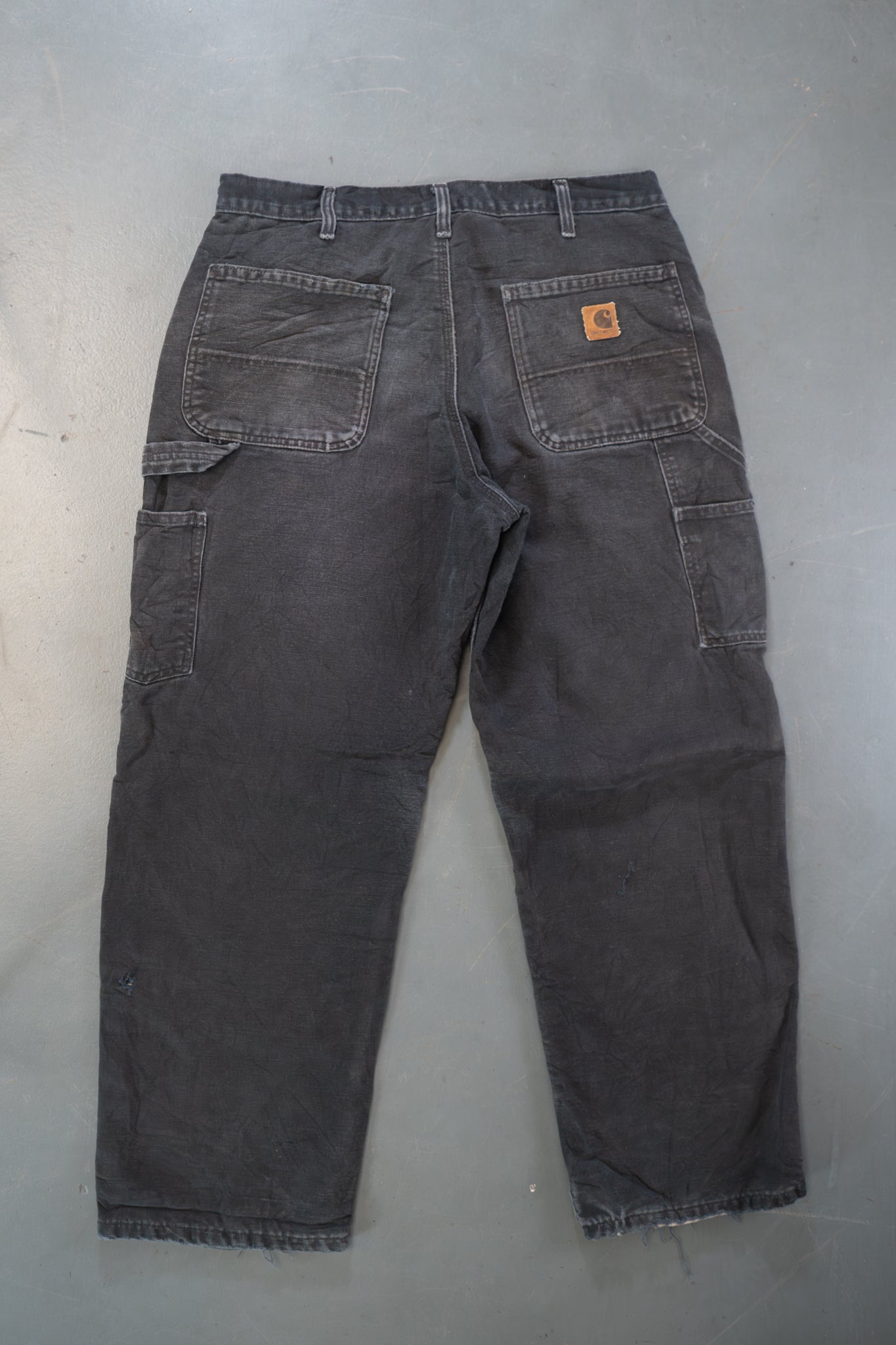 True Vintage Carhartt Carpenter Trousers – Black, w32,L30 Regular (1990s)
