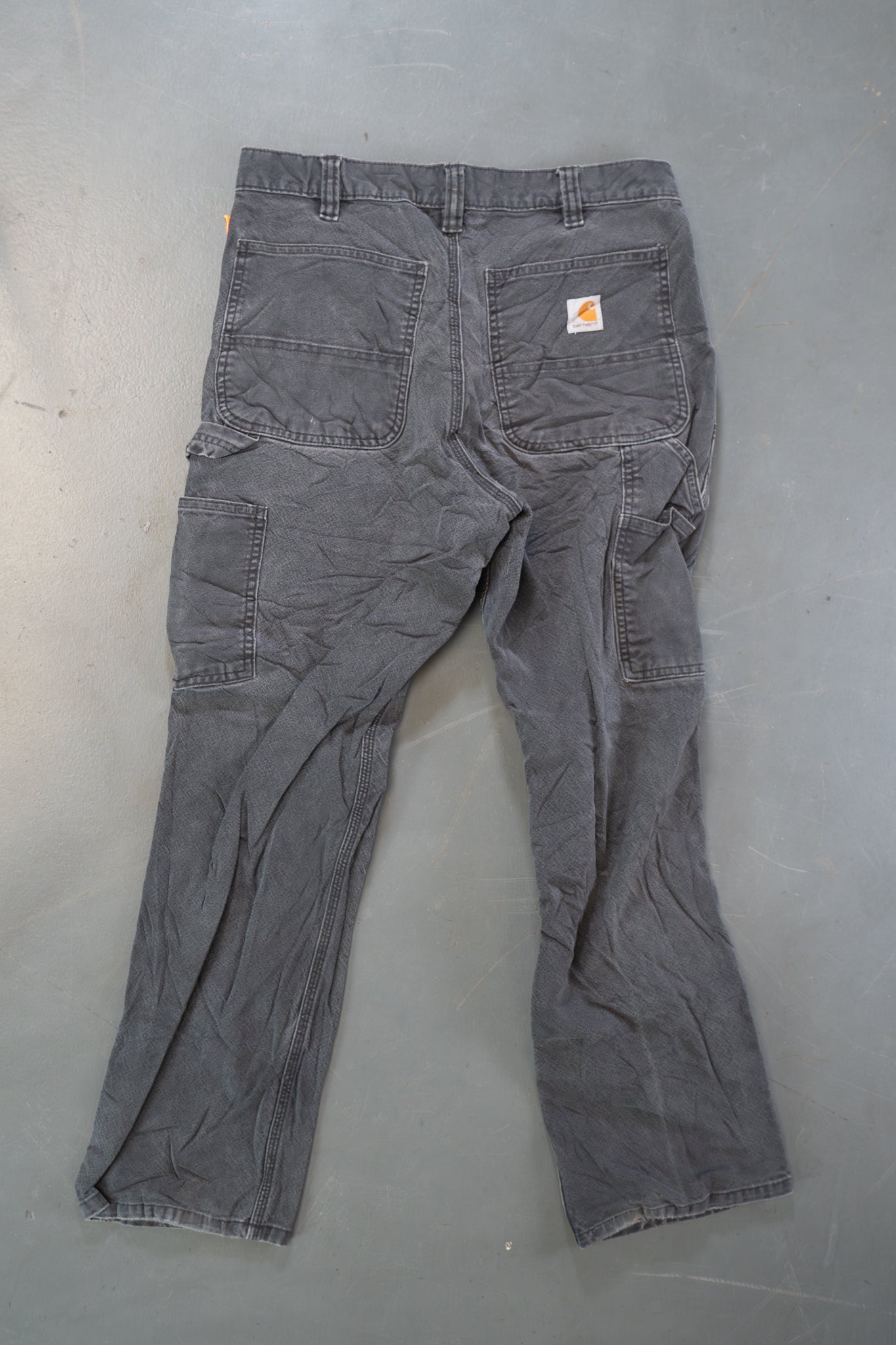 True Vintage Carhartt Carpenter Trousers - Double knee  – Black, w37,L30 Regular (1990s)