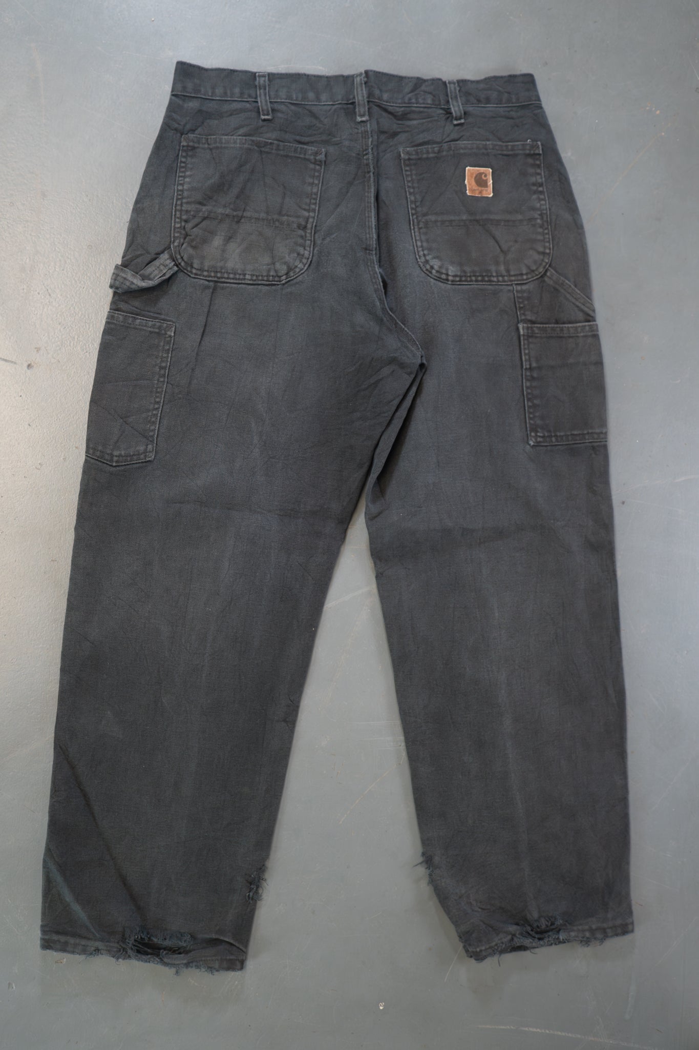 True Vintage Carhartt Carpenter Trousers – Black, w34,L29 Regular (1990s)