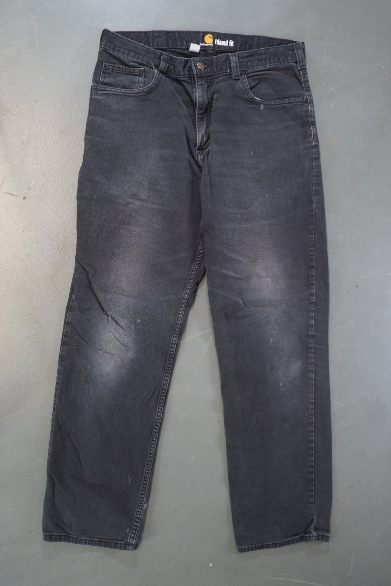 True Vintage Carhartt Carpenter Trousers – Black, w32,L32 Regular (1990s)