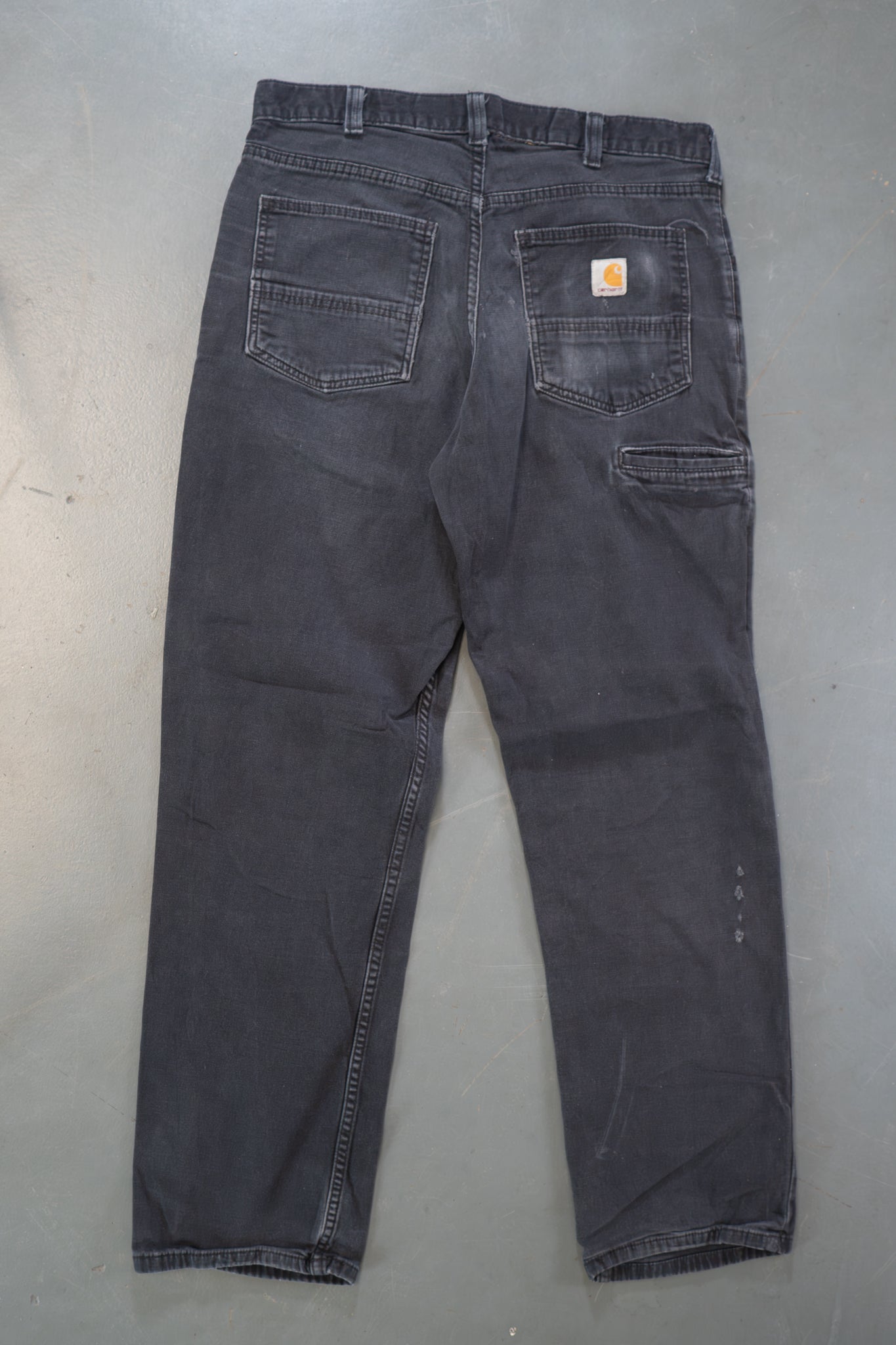 True Vintage Carhartt Carpenter Trousers – Black, w32,L32 Regular (1990s)