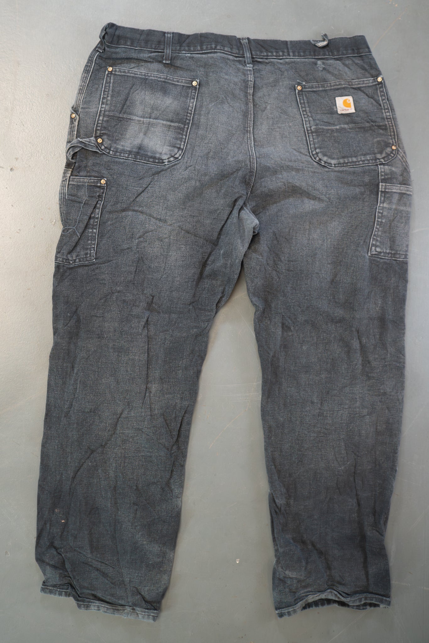 True Vintage Carhartt Carpenter Trousers - Double knee  – Black, w40,L31 Regular (1990s)