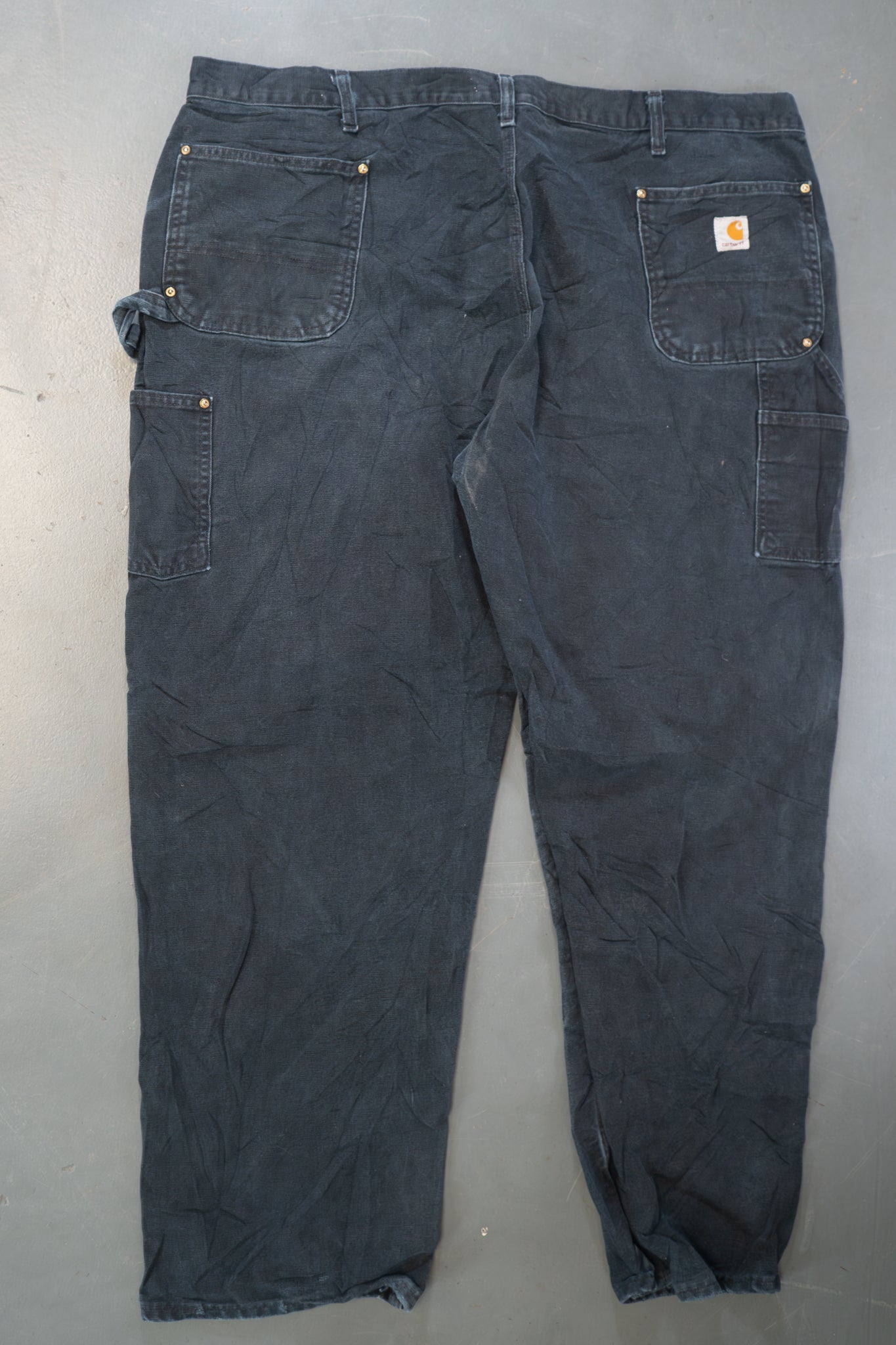 True Vintage Carhartt Carpenter Trousers – Black, w44,L31 Regular (1990s)