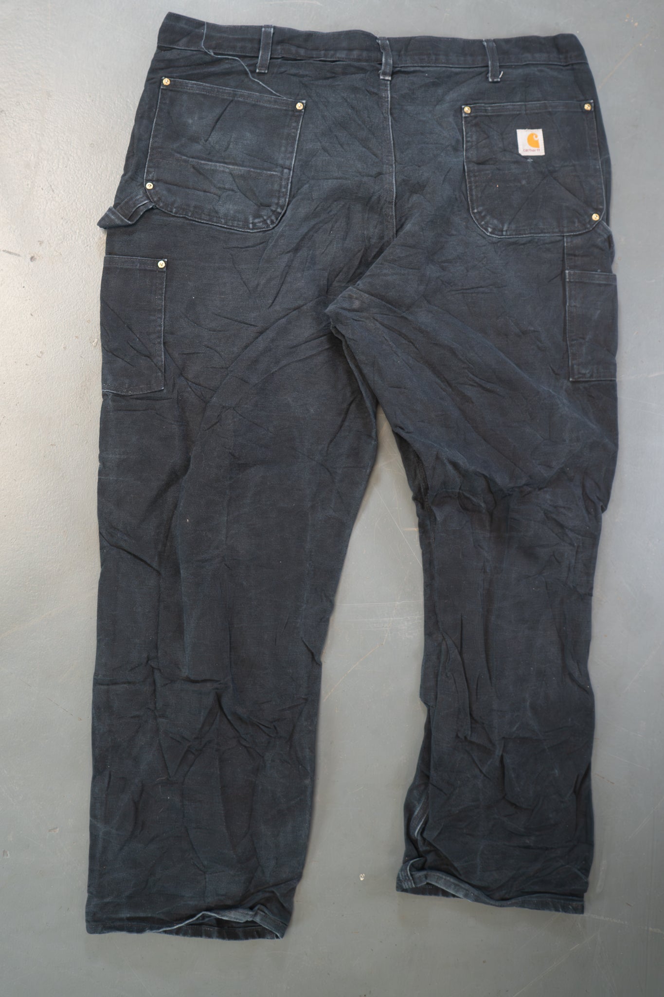 True Vintage Carhartt Carpenter Trousers - Double knee  – Black, w42,L30 Regular (1990s)