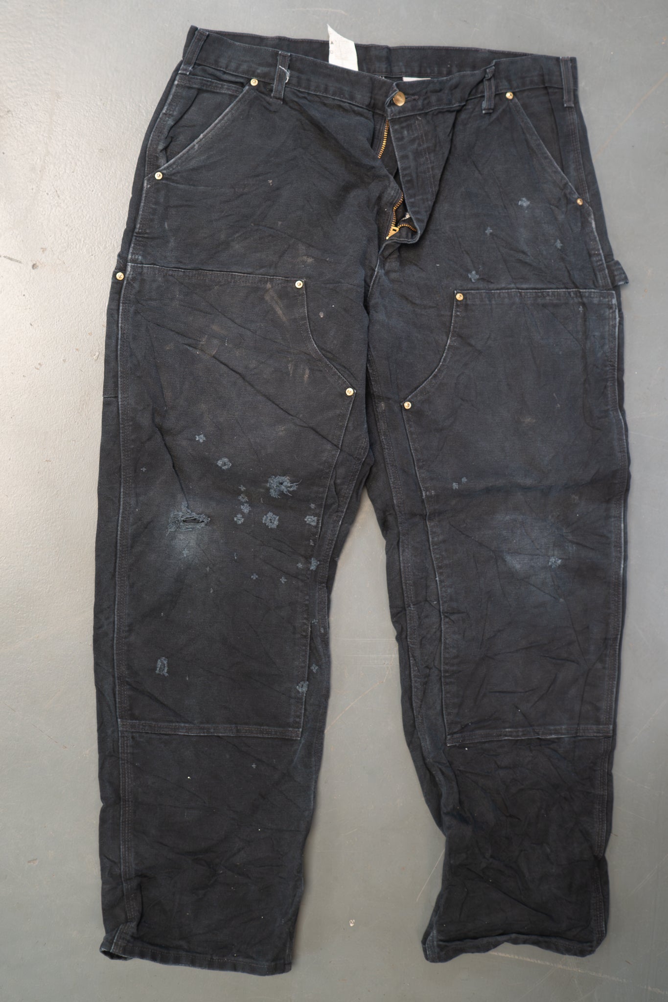 True Vintage Carhartt Carpenter Trousers - Double knee – Black, w36,L29 Regular (1990s)