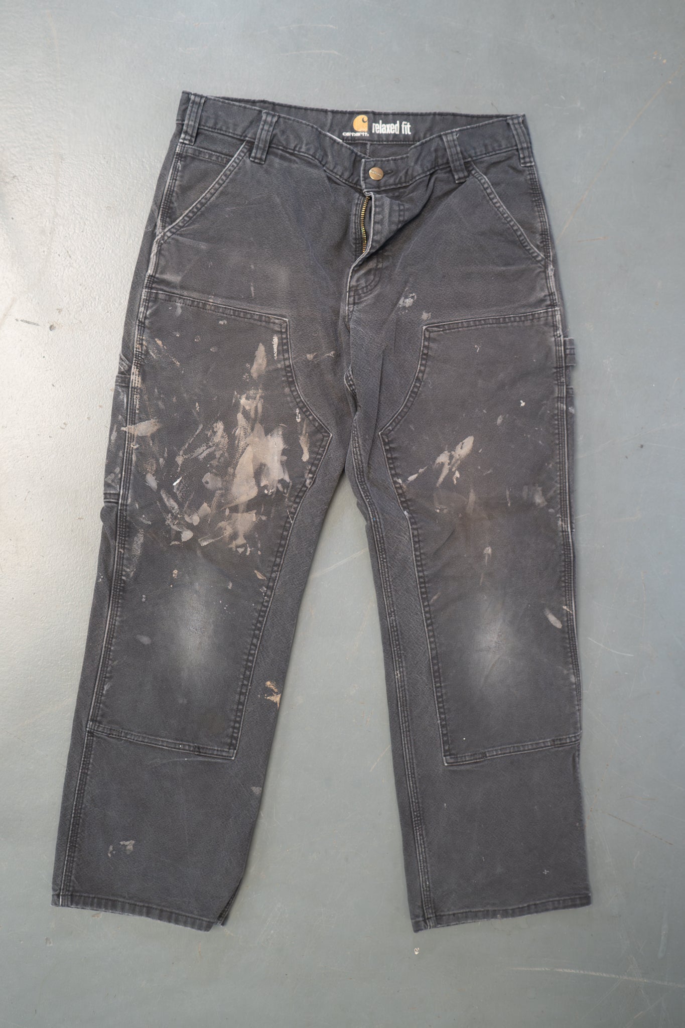 True Vintage Carhartt Carpenter Trousers - Double knee – Black, w33,L27 Regular (1990s)