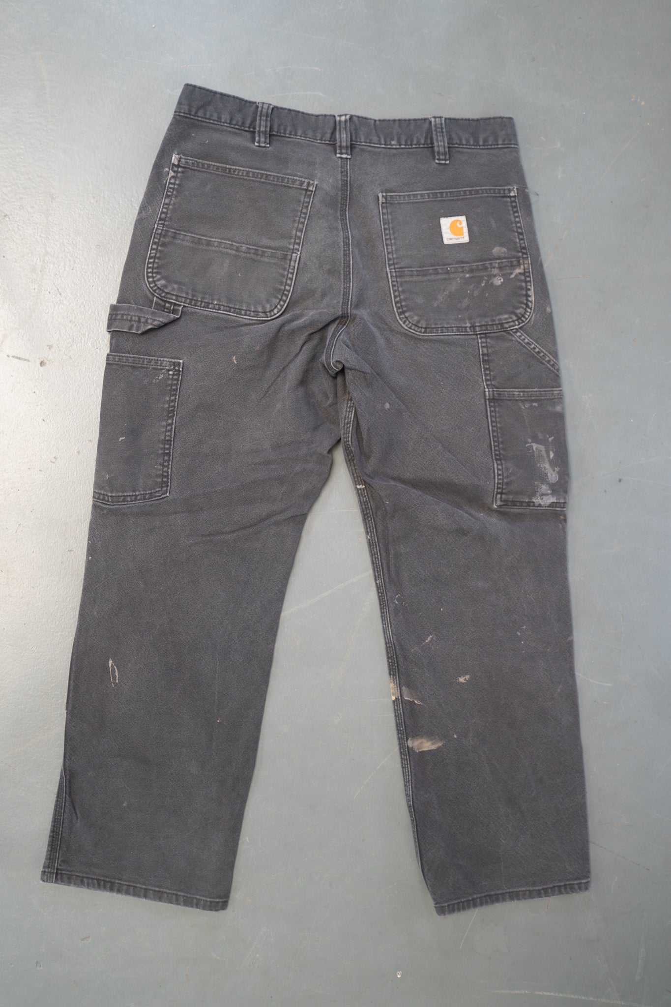True Vintage Carhartt Carpenter Trousers - Double knee – Black, w33,L27 Regular (1990s)