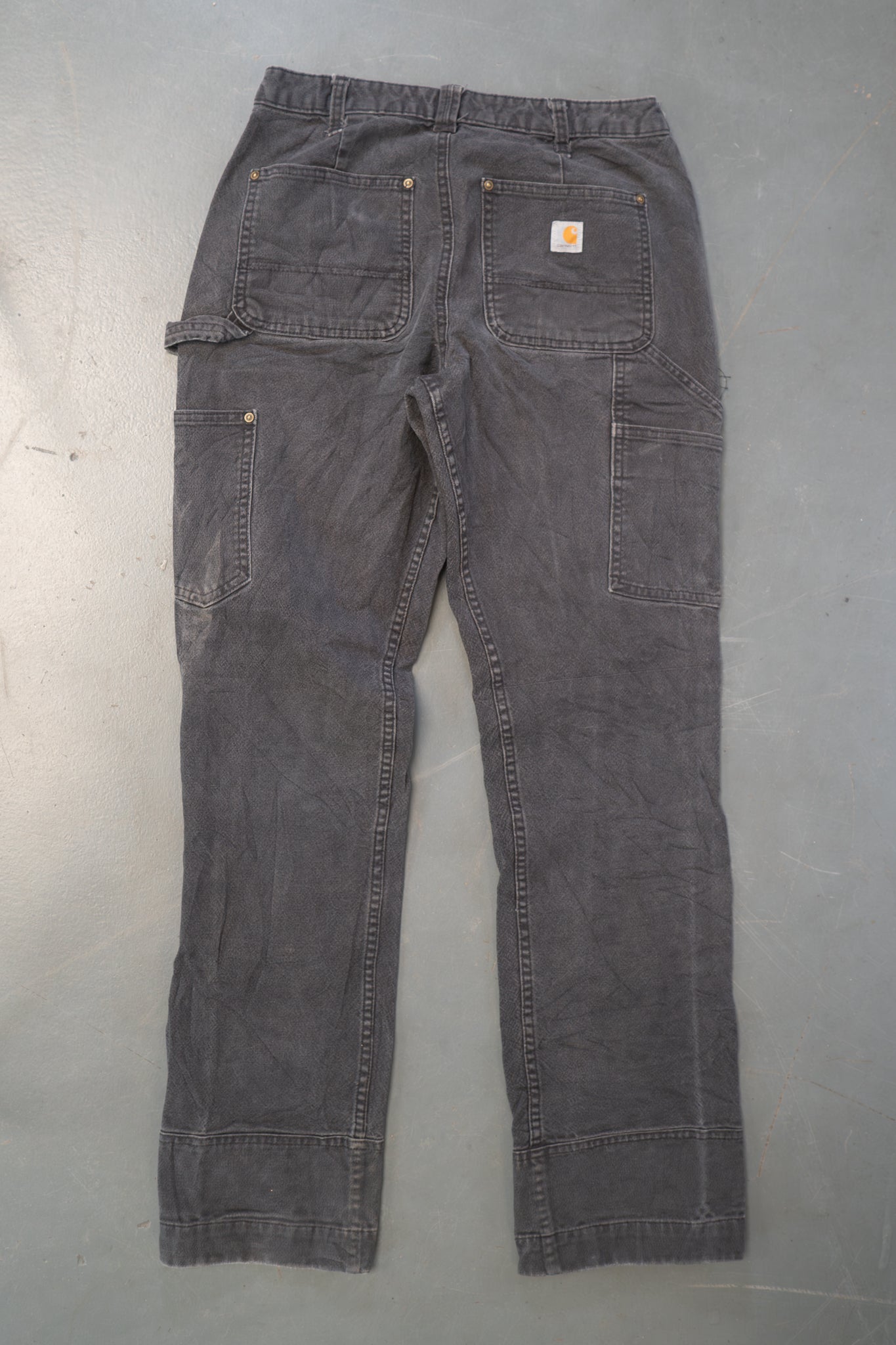 True Vintage Carhartt Carpenter Trousers - Double knee – Black, w30,L32 Regular (1990s)
