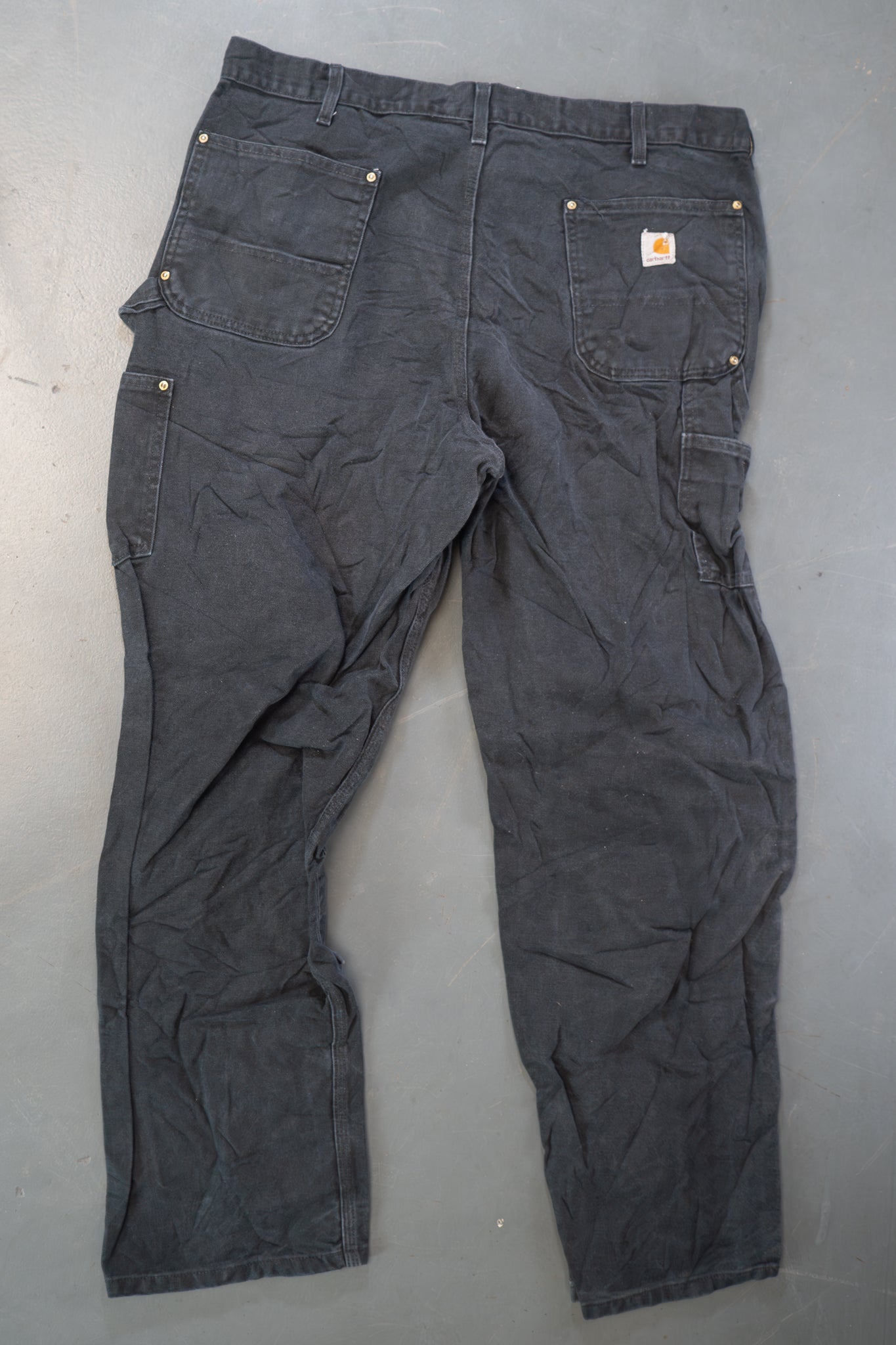 True Vintage Carhartt Carpenter Trousers - Double knee  – Black, w36,L30 Regular (1990s)