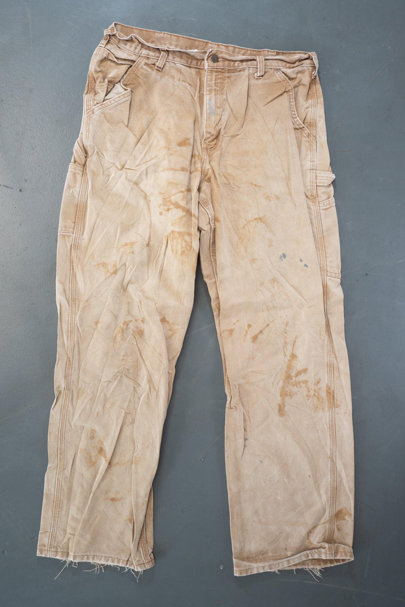 True Vintage Carhartt Carpenter Trousers – Tan, w34,L30 Regular (1990s)