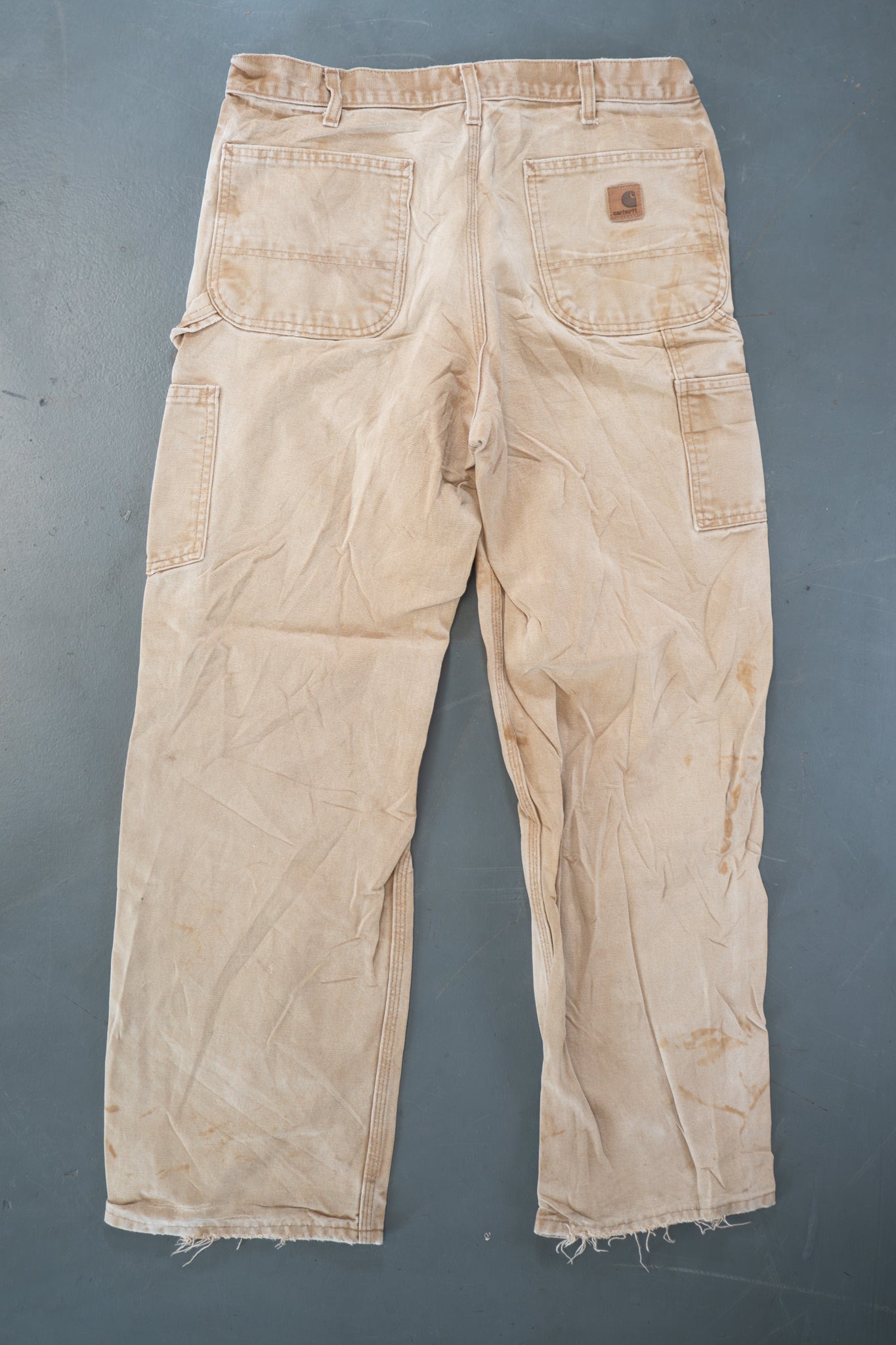 True Vintage Carhartt Carpenter Trousers – Tan, w34,L30 Regular (1990s)