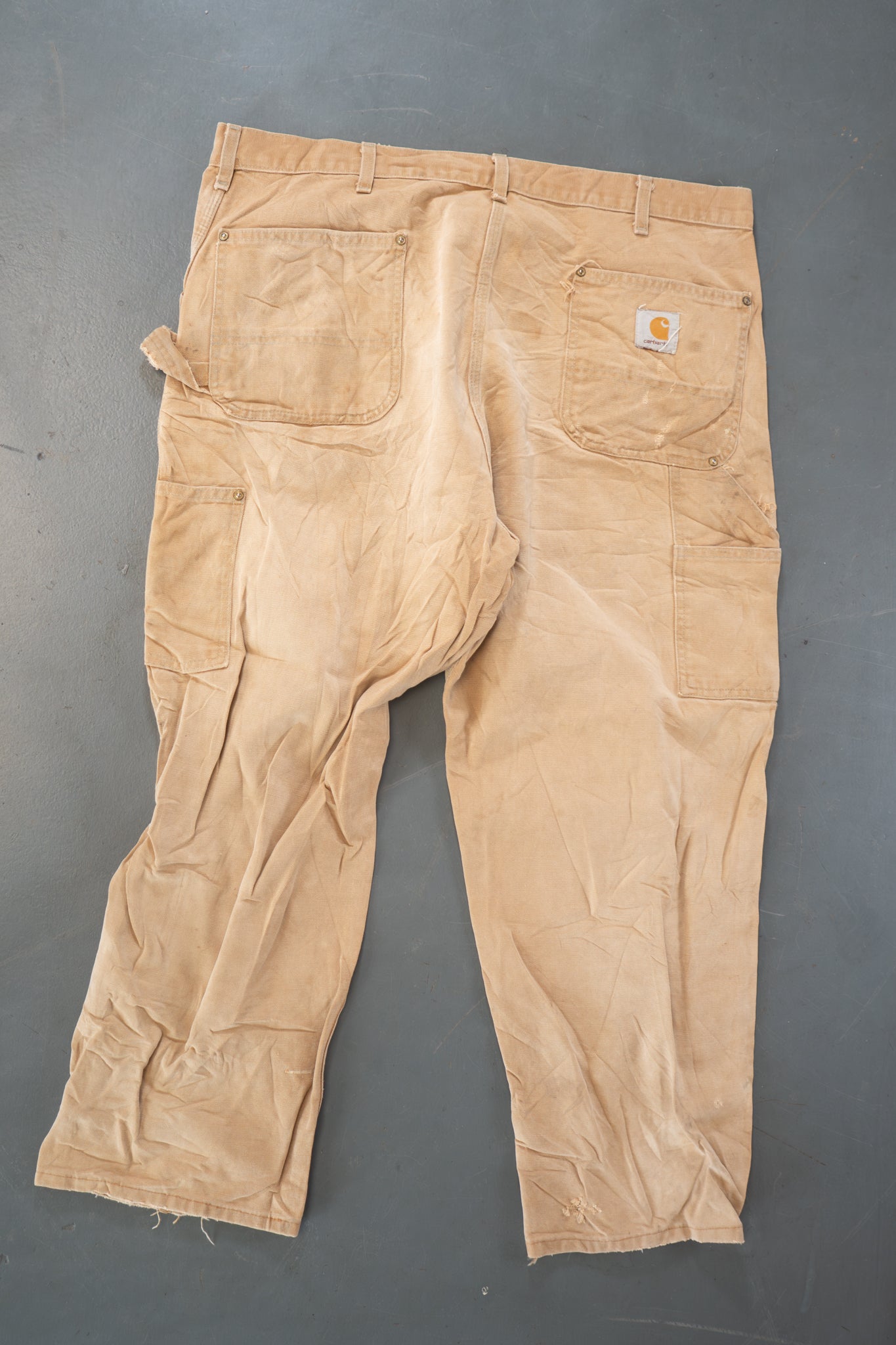 True Vintage Carhartt Carpenter Trousers - Double knee  – Tan, w38,L26 Regular (1990s)