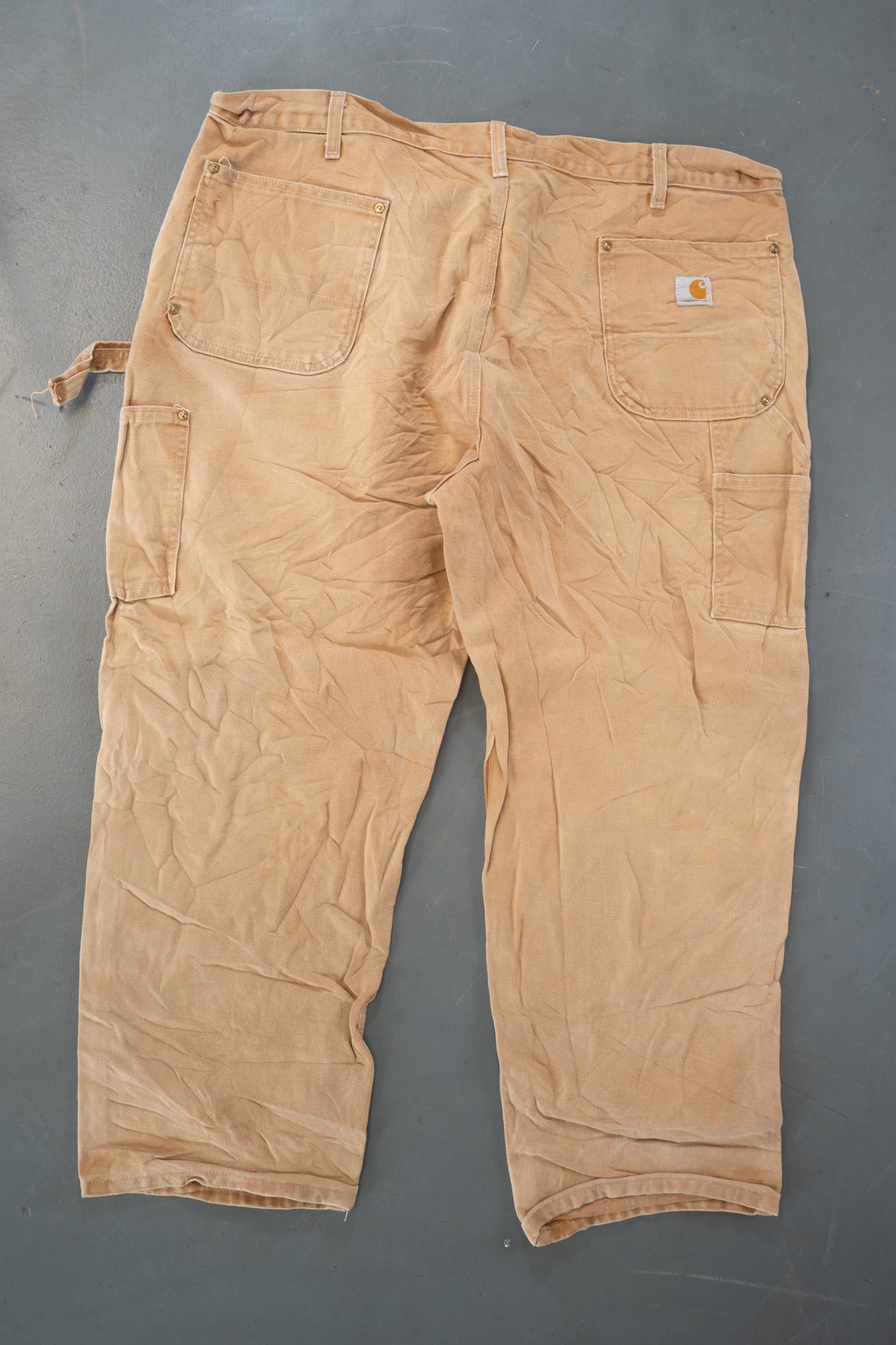 True Vintage Carhartt Carpenter Trousers - Double knee  – Tan, w41,L26 Regular (1990s)