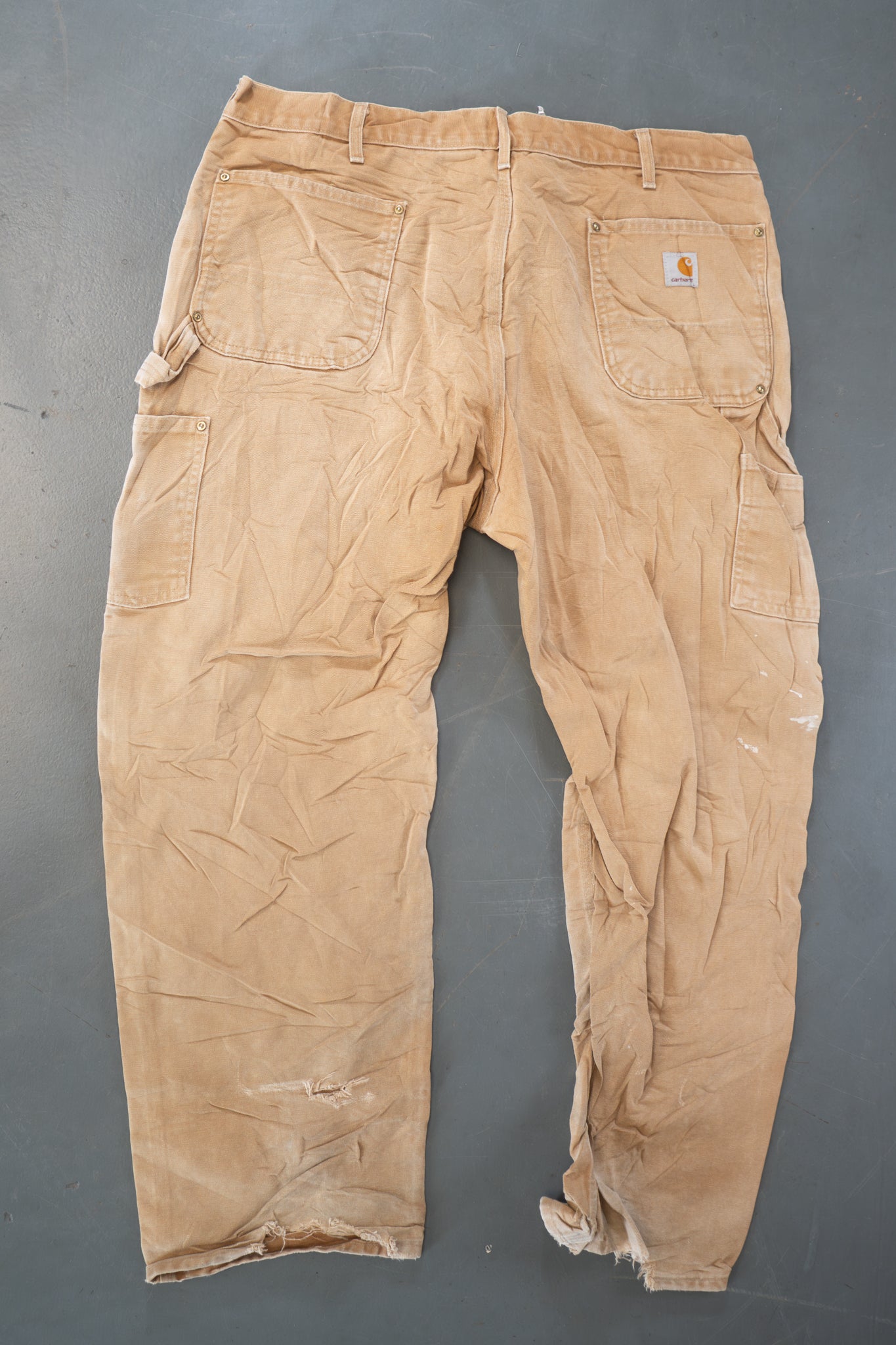 True Vintage Carhartt Carpenter Trousers - Double knee – Tan, w38,L29 Regular (1990s)