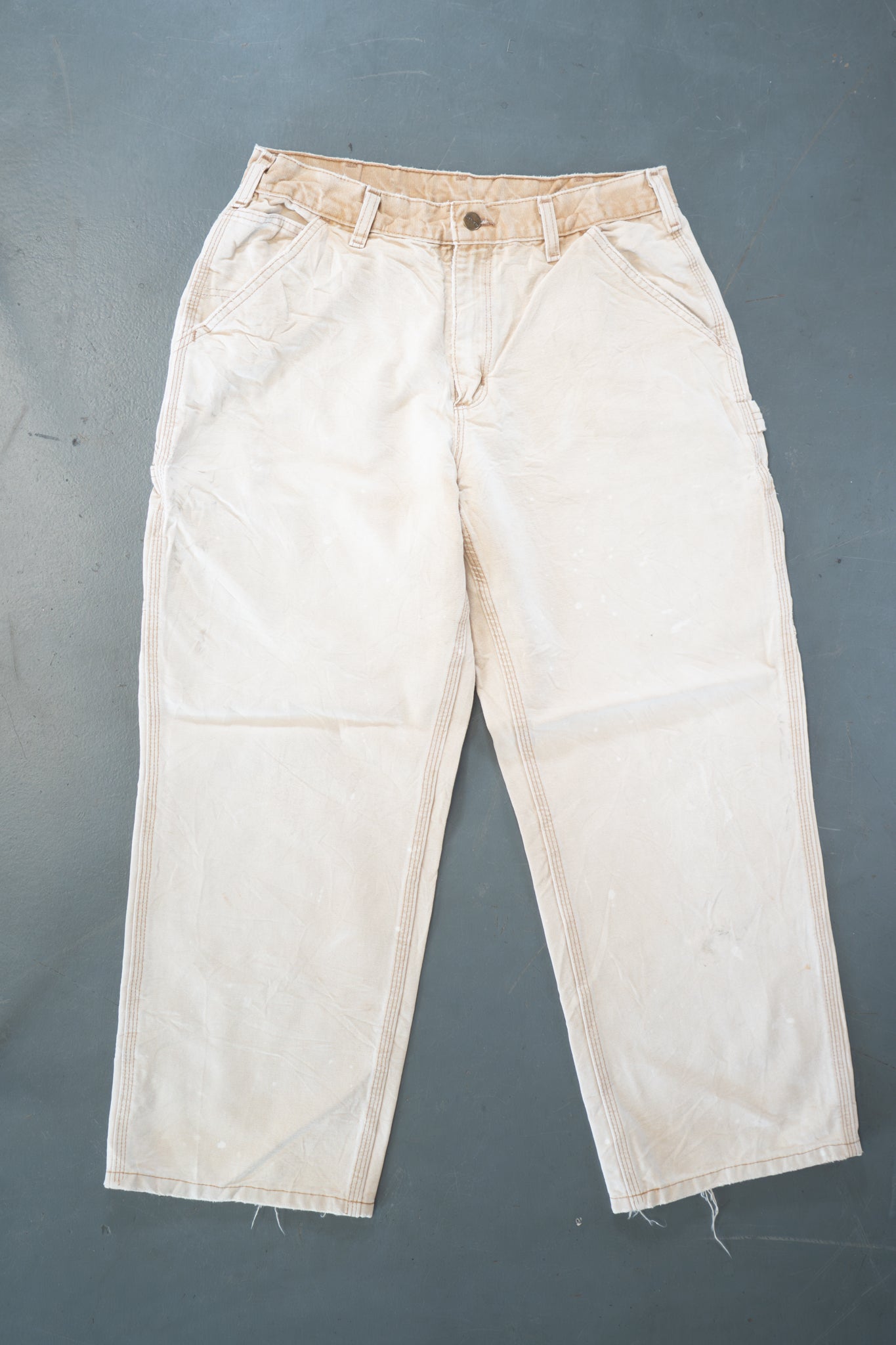 True Vintage Carhartt Carpenter Trousers – Tan, w31,L27 Regular (1990s)