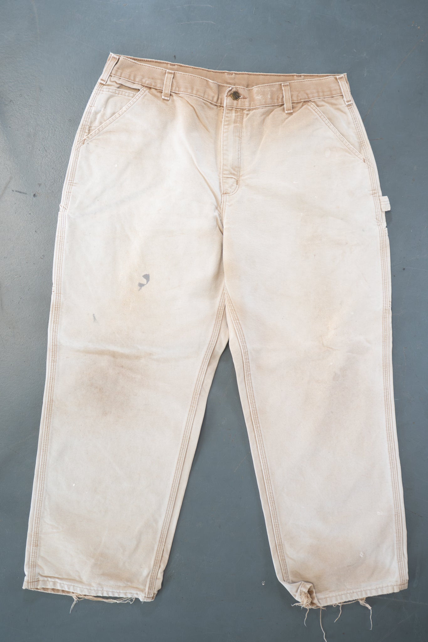 True Vintage Carhartt Carpenter Trousers – Tan, w38,L28 Regular (1990s)